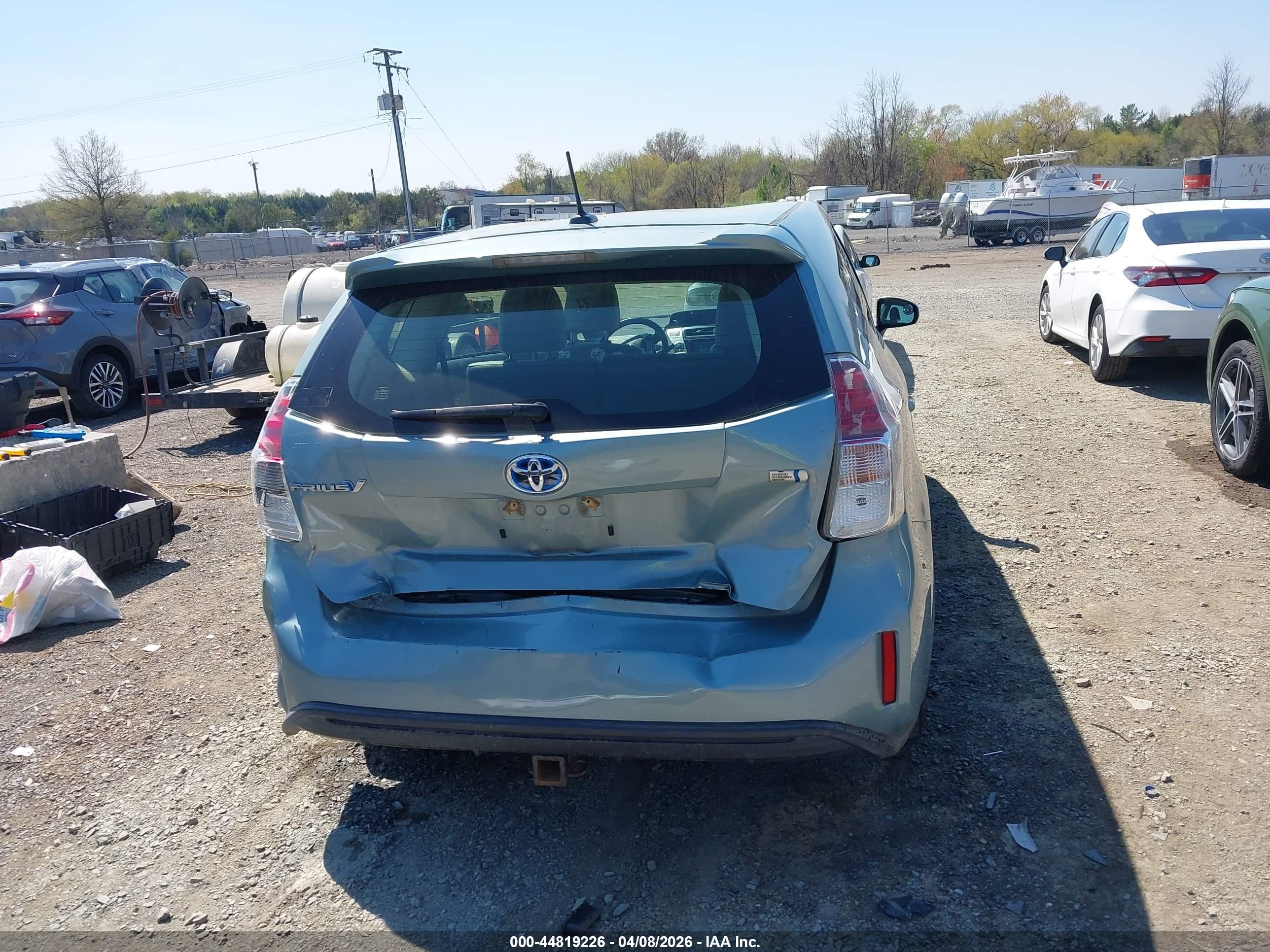 2015 Toyota Prius V Four Blue vin: JTDZN3EU5FJ026182