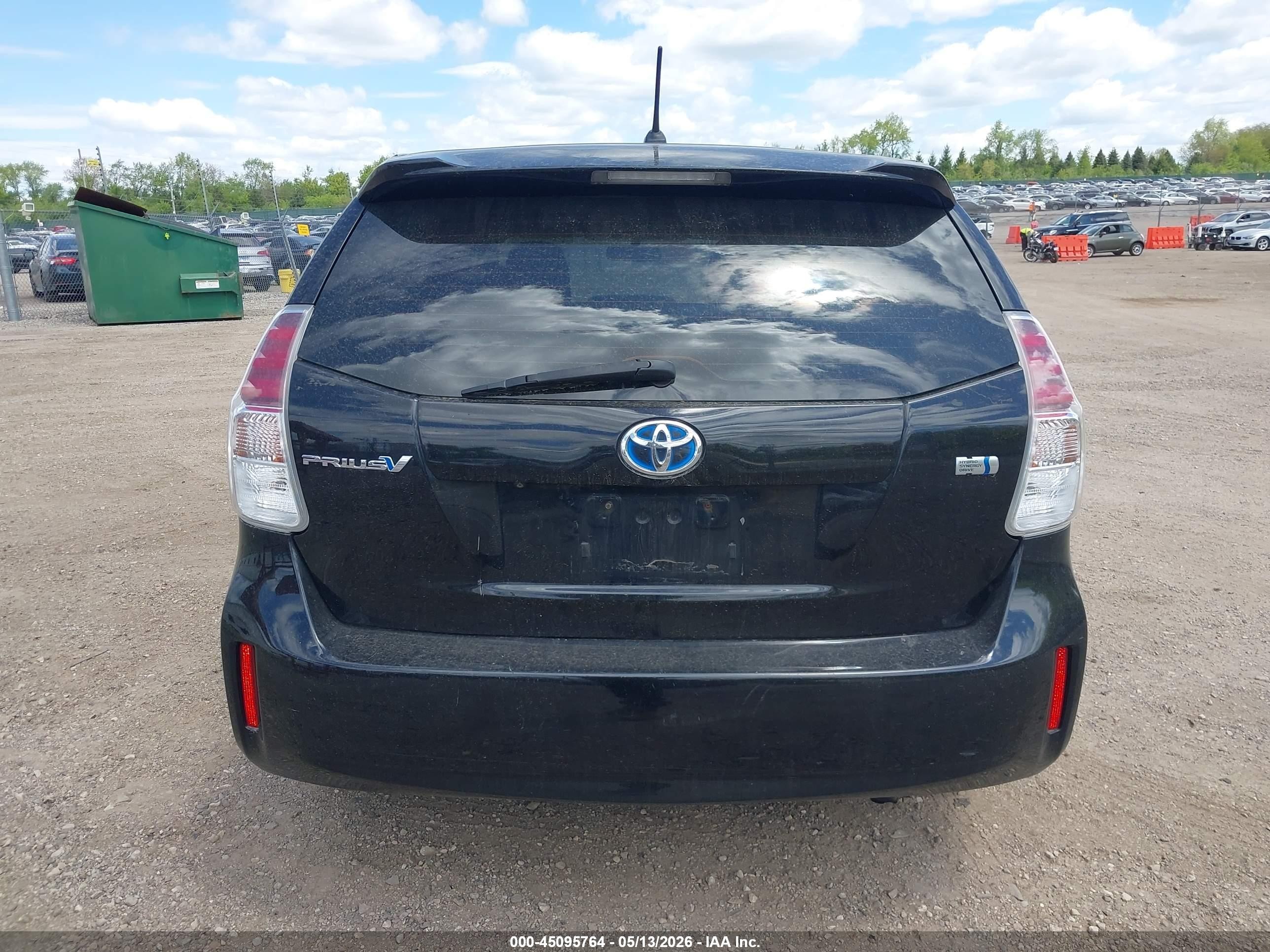 2015 Toyota Prius V Two Black vin: JTDZN3EU5FJ033553
