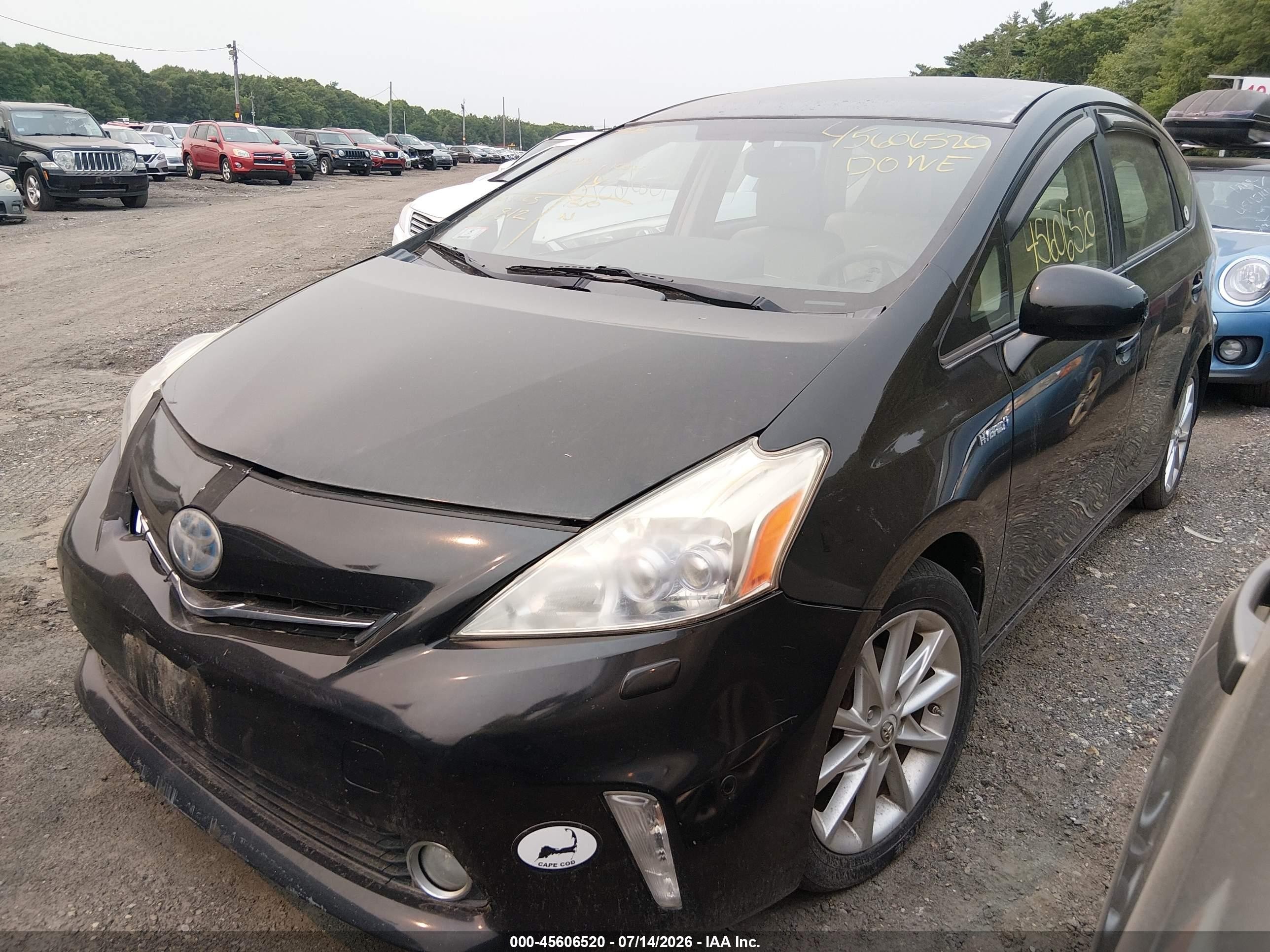2012 Toyota Prius V Five Black vin: JTDZN3EU6C3035019