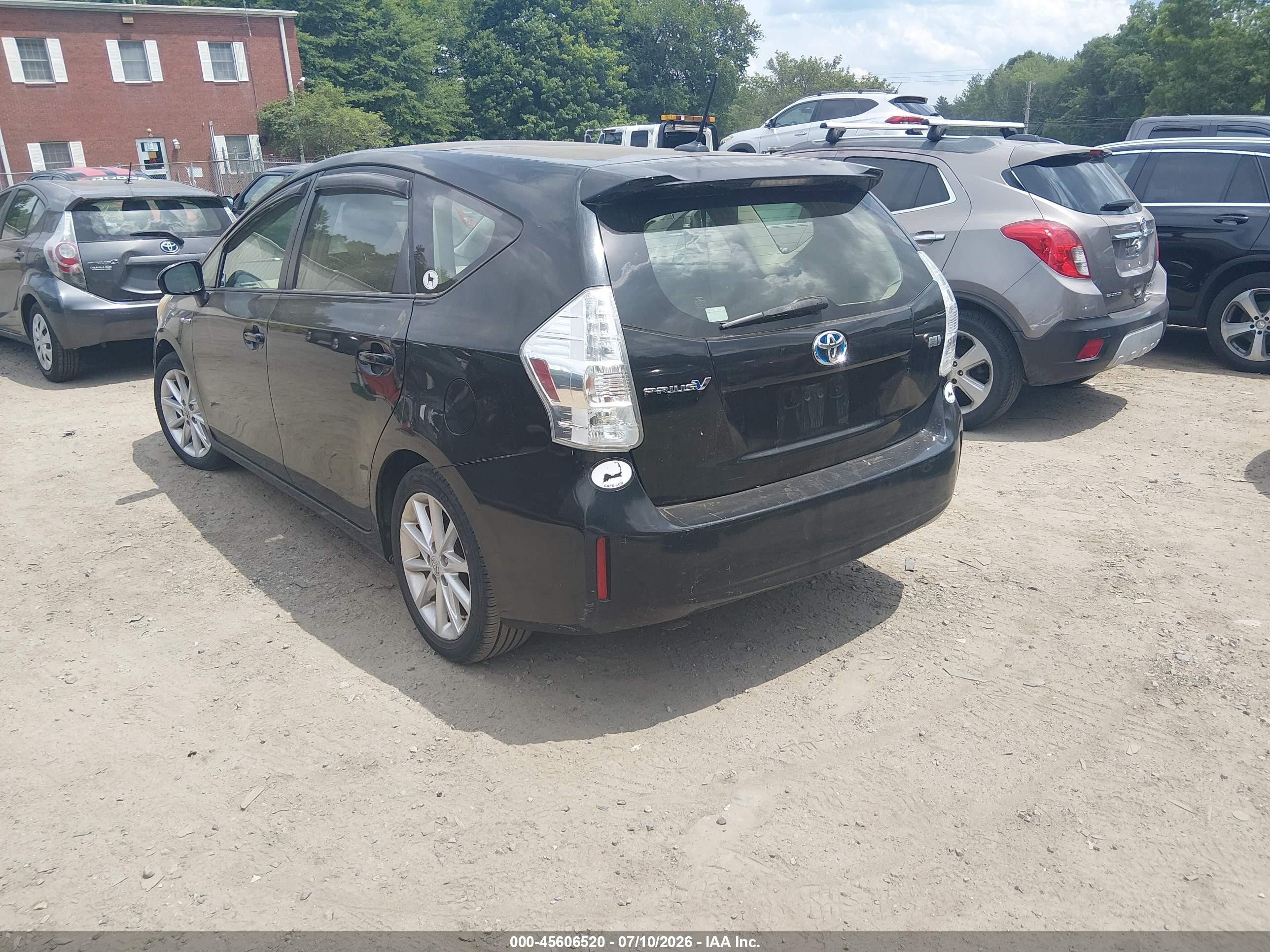 2012 Toyota Prius V Five Black vin: JTDZN3EU6C3035019
