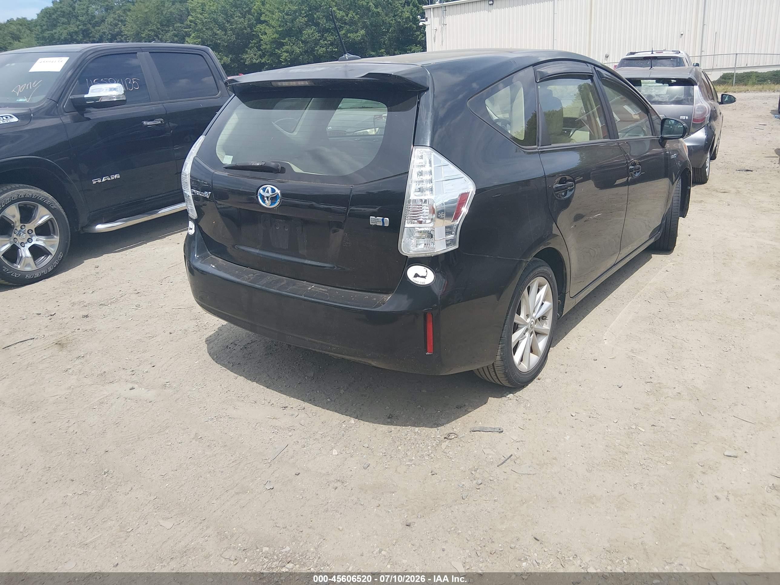2012 Toyota Prius V Five Black vin: JTDZN3EU6C3035019