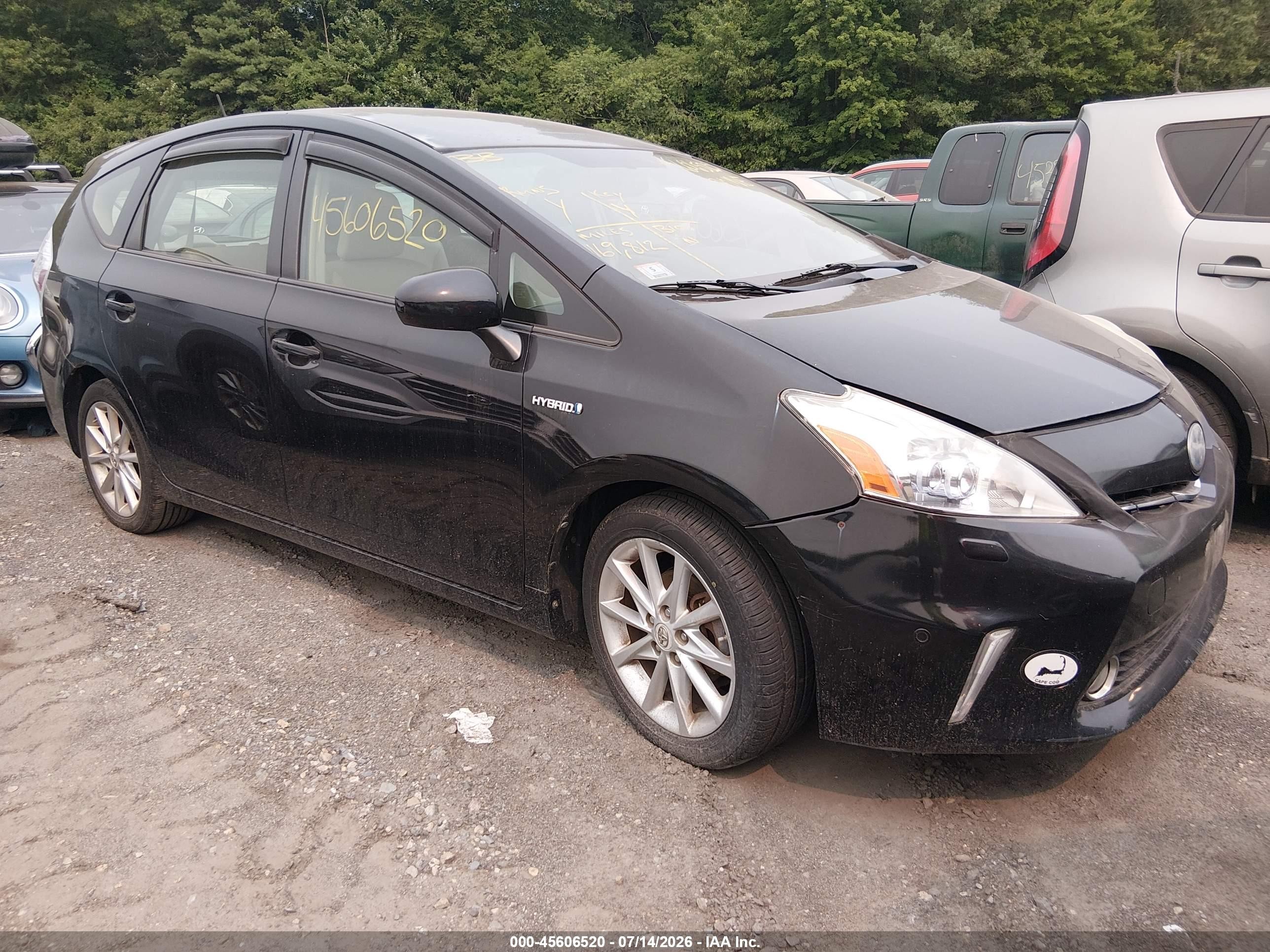 2012 Toyota Prius V Five Black vin: JTDZN3EU6C3035019