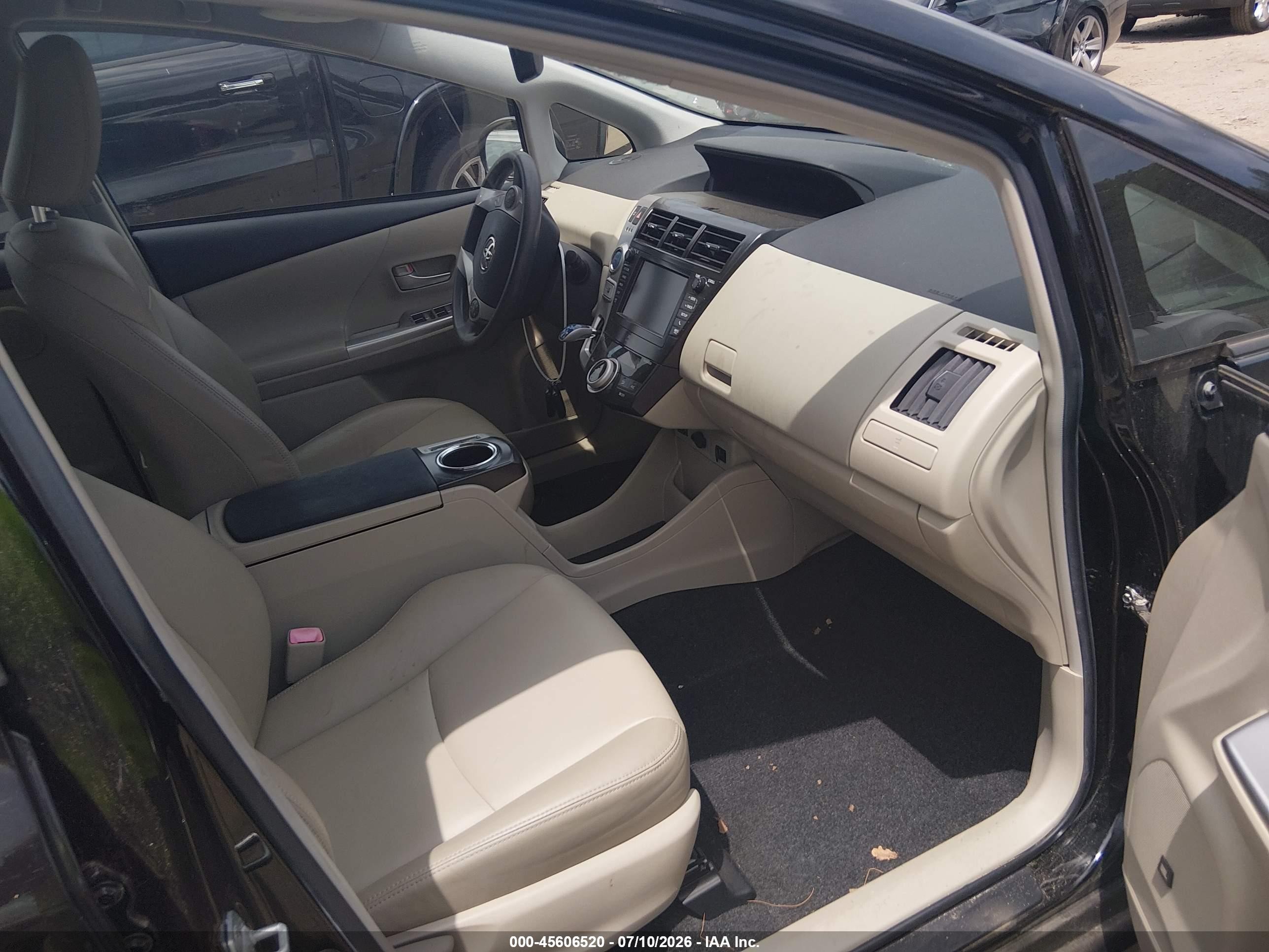 2012 Toyota Prius V Five Black vin: JTDZN3EU6C3035019