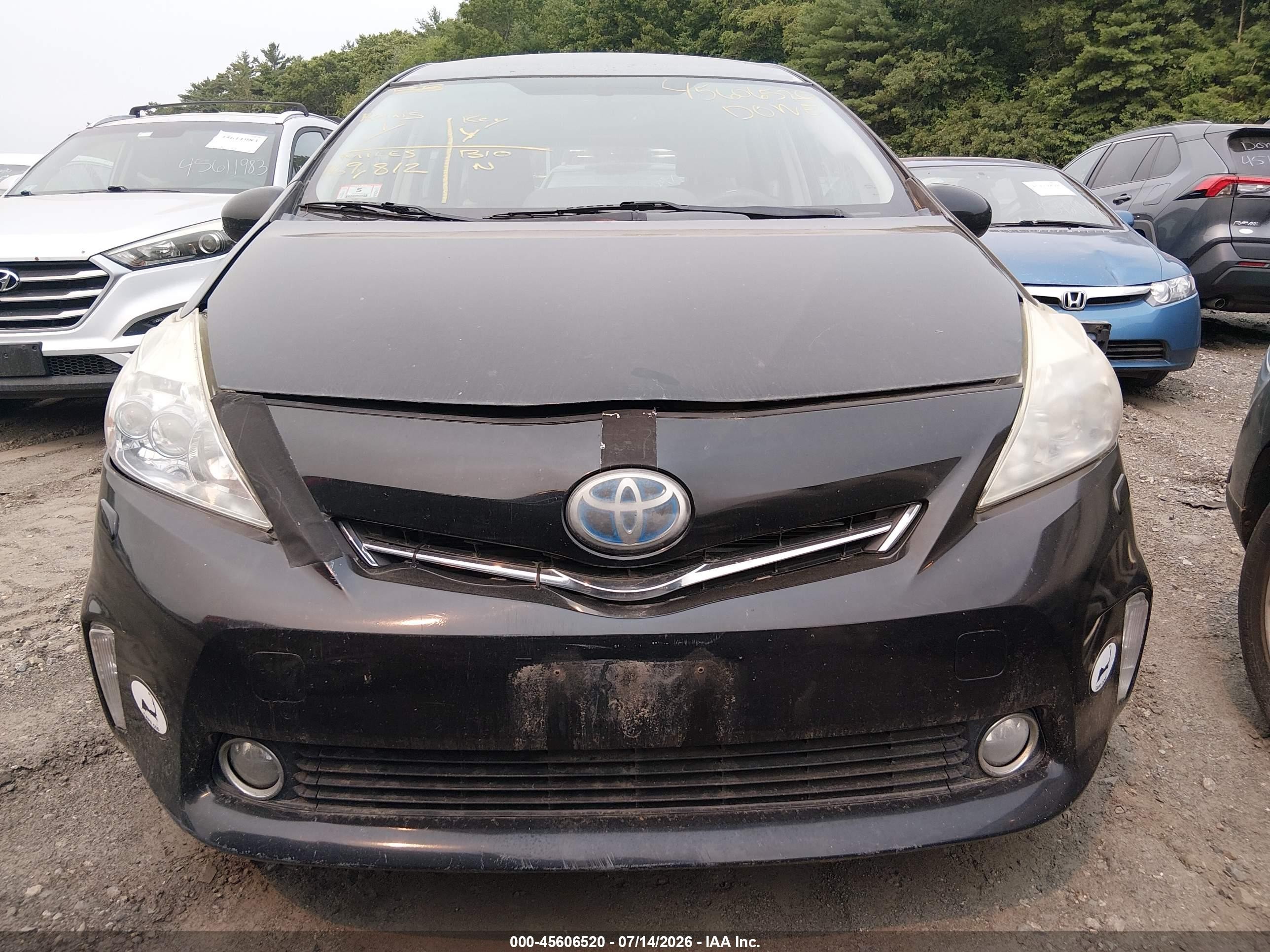 2012 Toyota Prius V Five Black vin: JTDZN3EU6C3035019