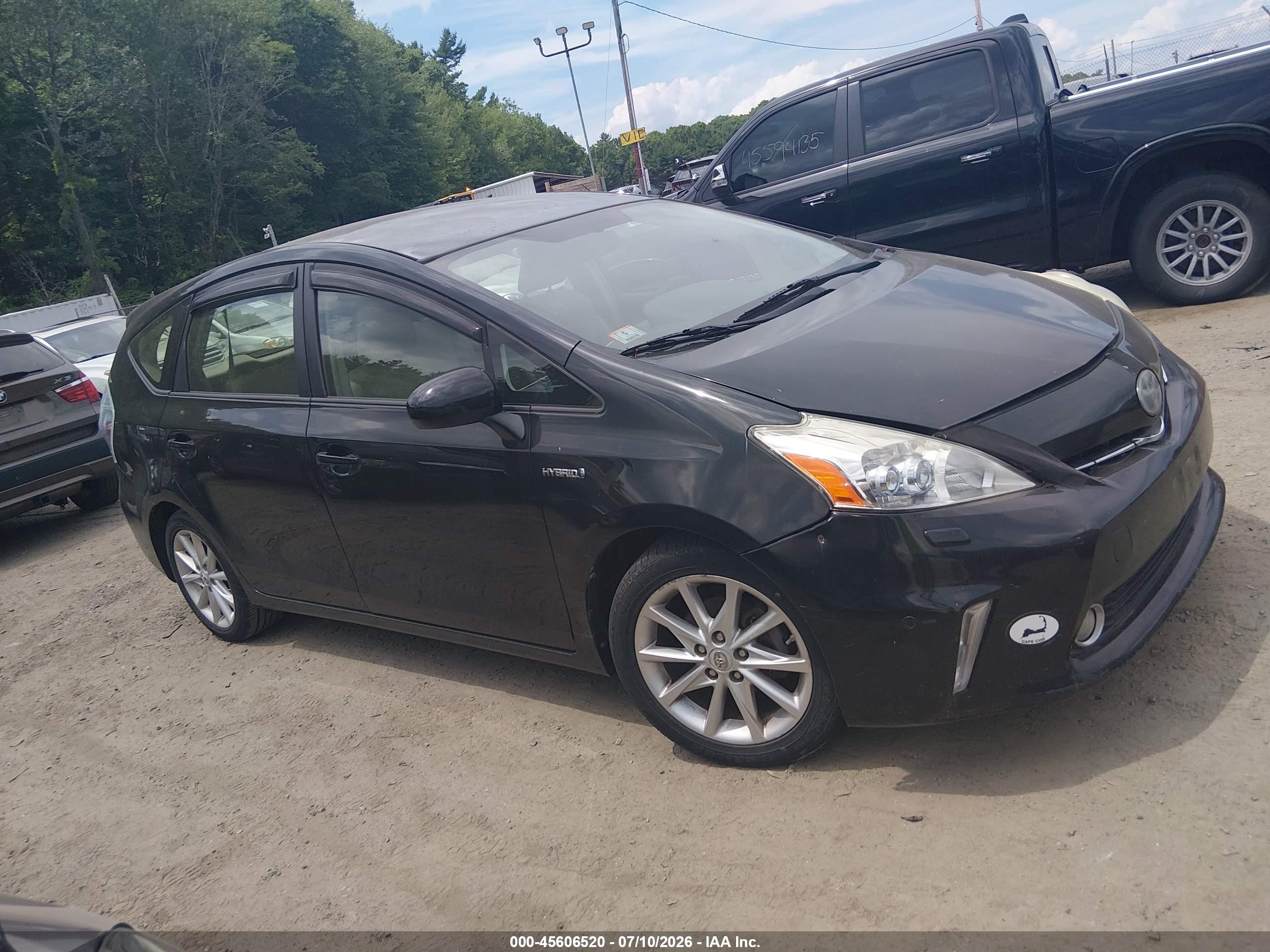 2012 Toyota Prius V Five Black vin: JTDZN3EU6C3035019