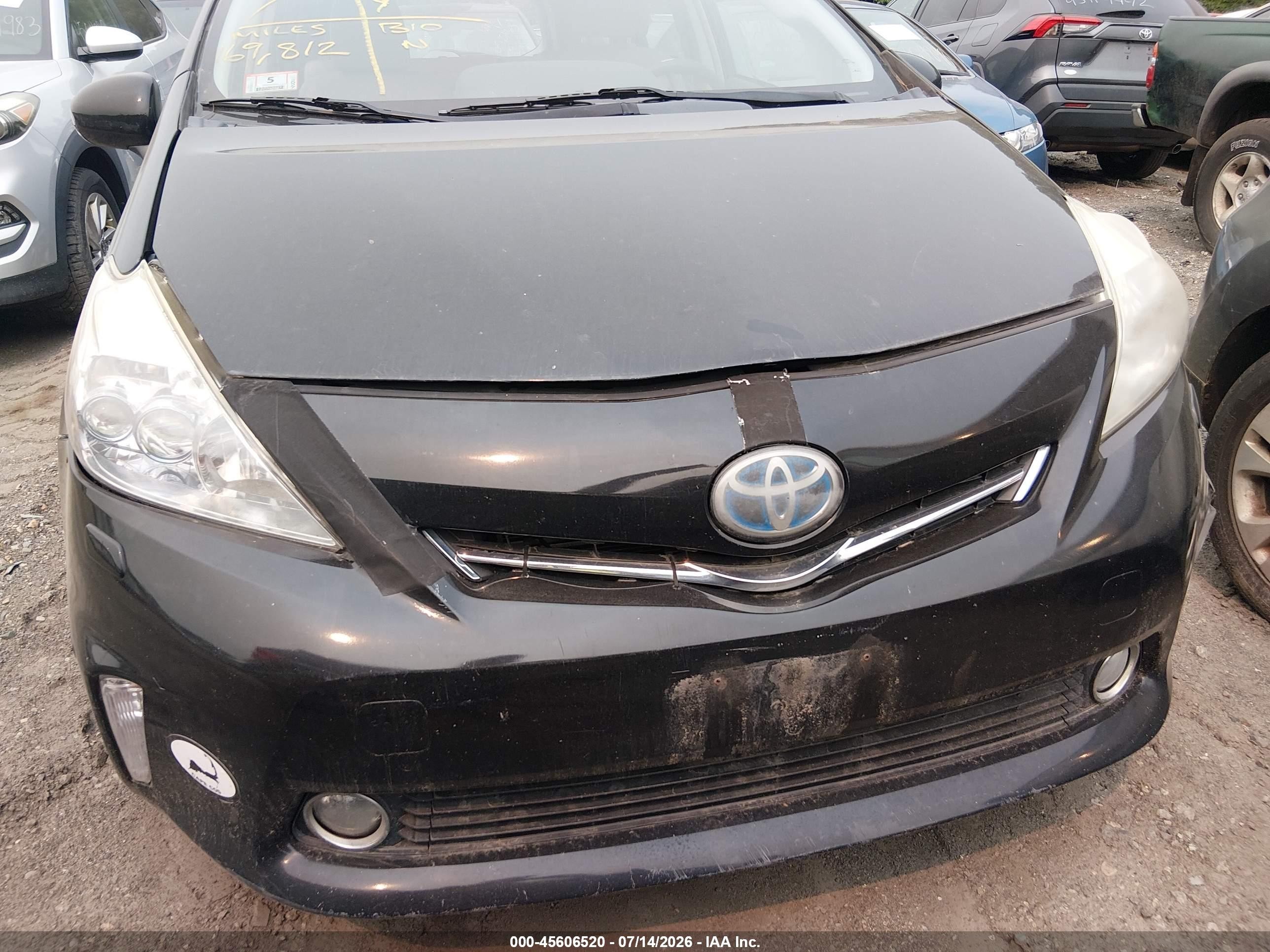 2012 Toyota Prius V Five Black vin: JTDZN3EU6C3035019