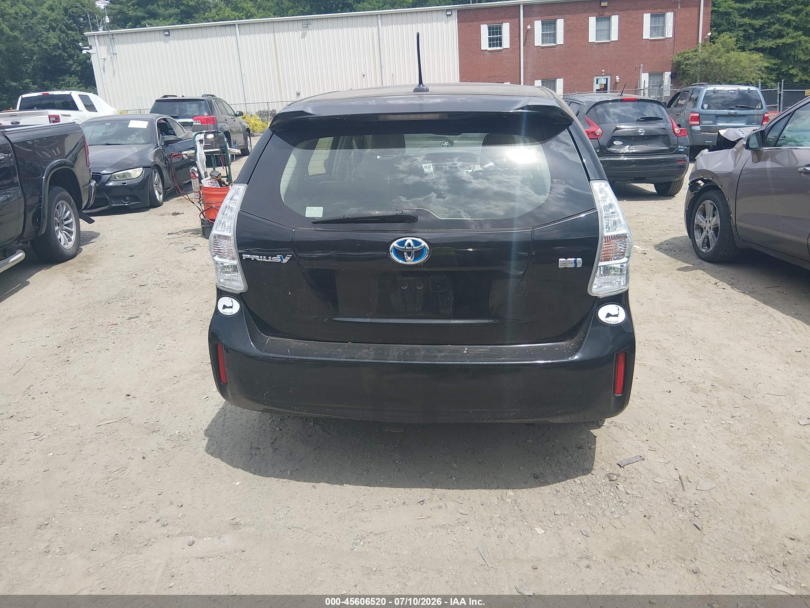 2012 Toyota Prius V Five Black vin: JTDZN3EU6C3035019