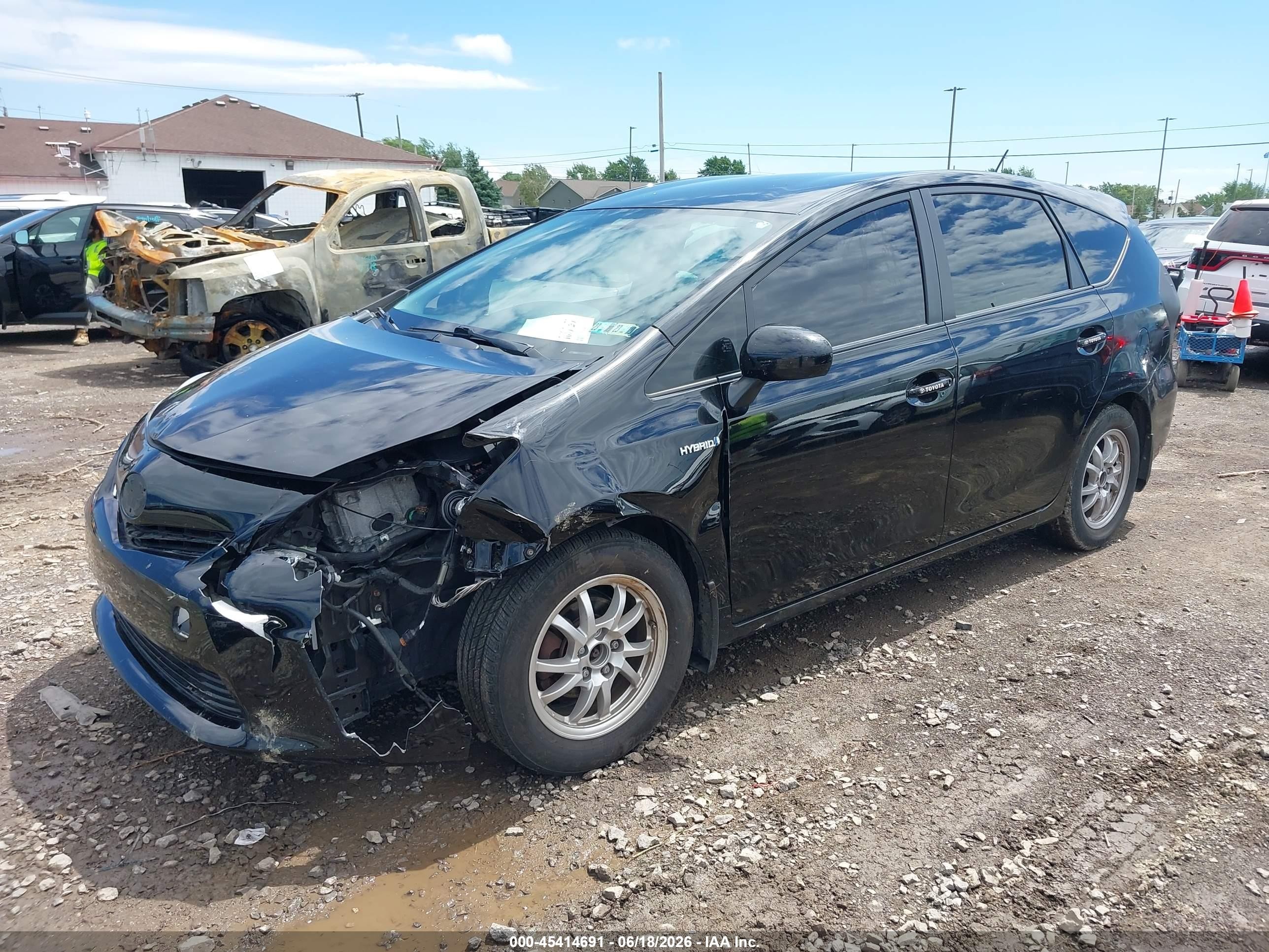 2012 Toyota Prius V Three Black vin: JTDZN3EU6C3054654
