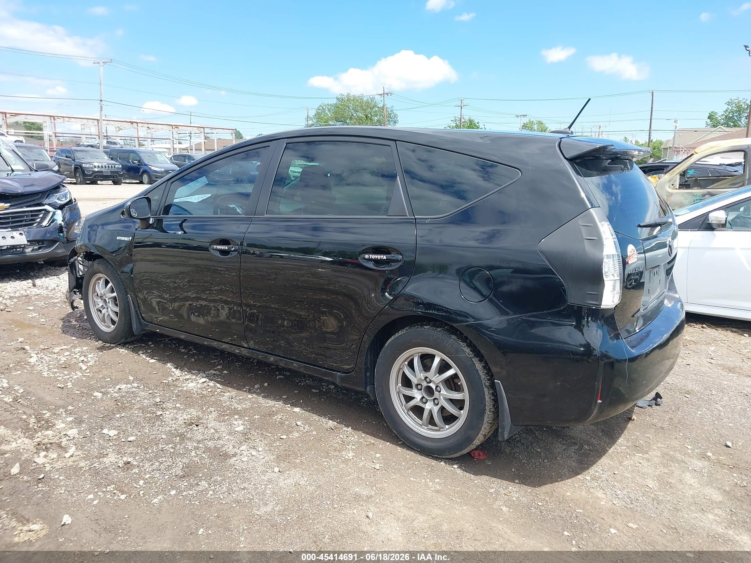 2012 Toyota Prius V Three Black vin: JTDZN3EU6C3054654