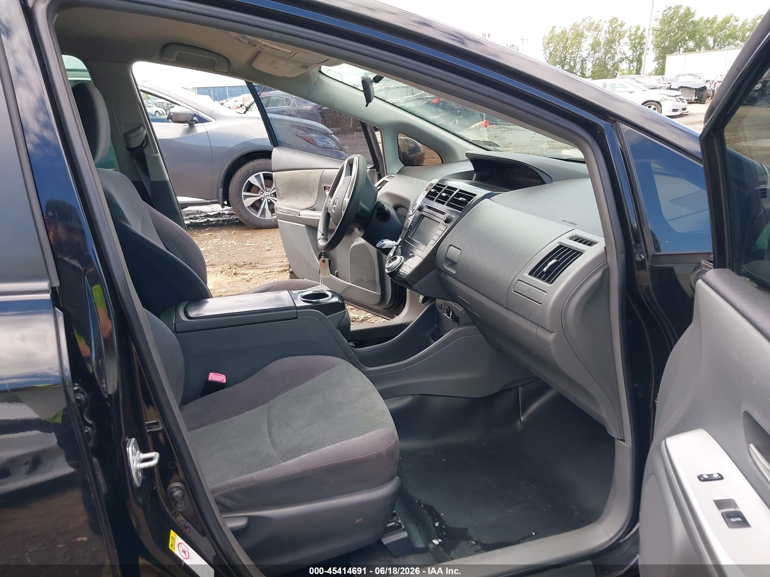 2012 Toyota Prius V Three Black vin: JTDZN3EU6C3054654