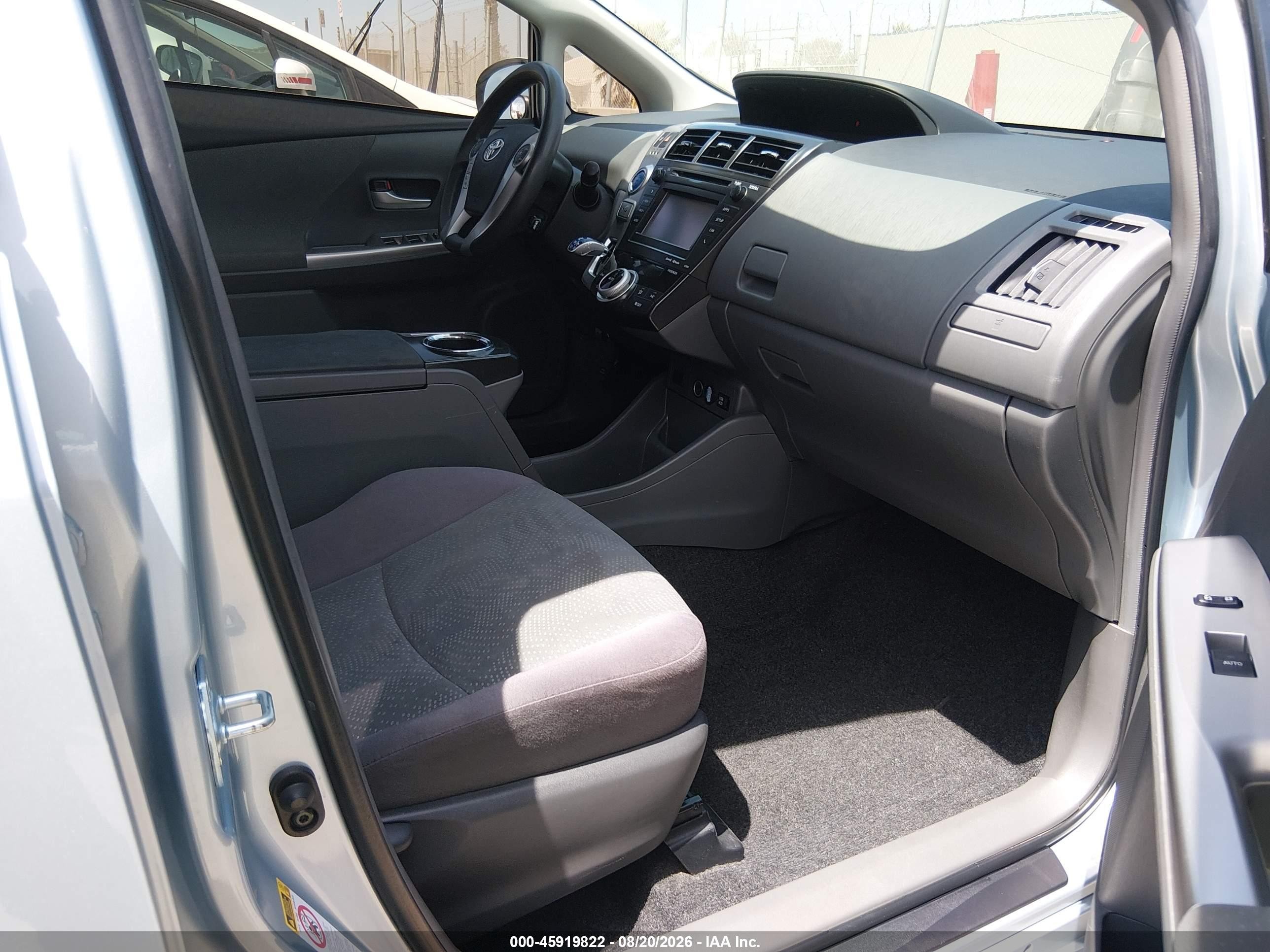 2012 Toyota Prius V Three Light Blue vin: JTDZN3EU6C3133841