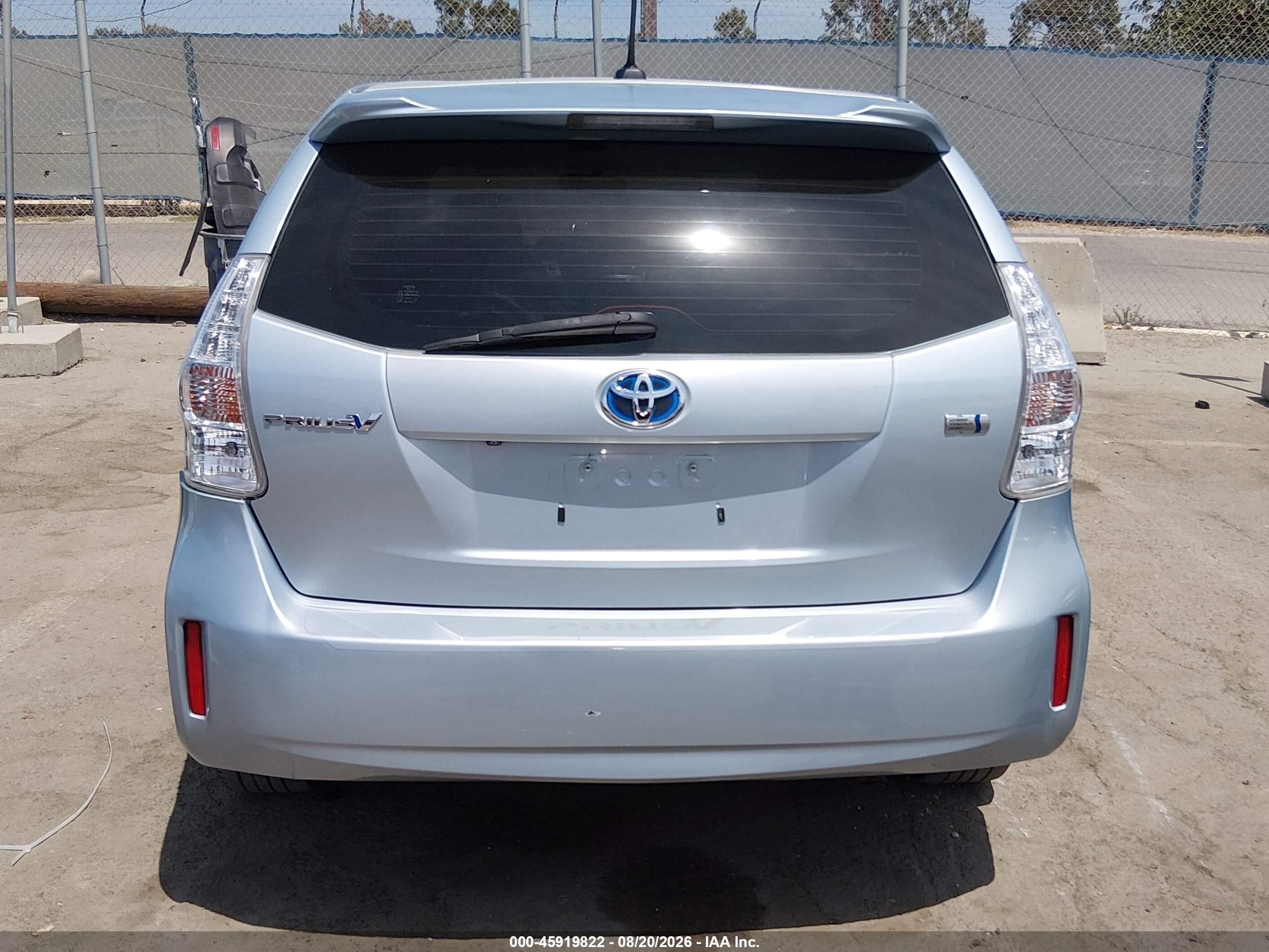2012 Toyota Prius V Three Light Blue vin: JTDZN3EU6C3133841
