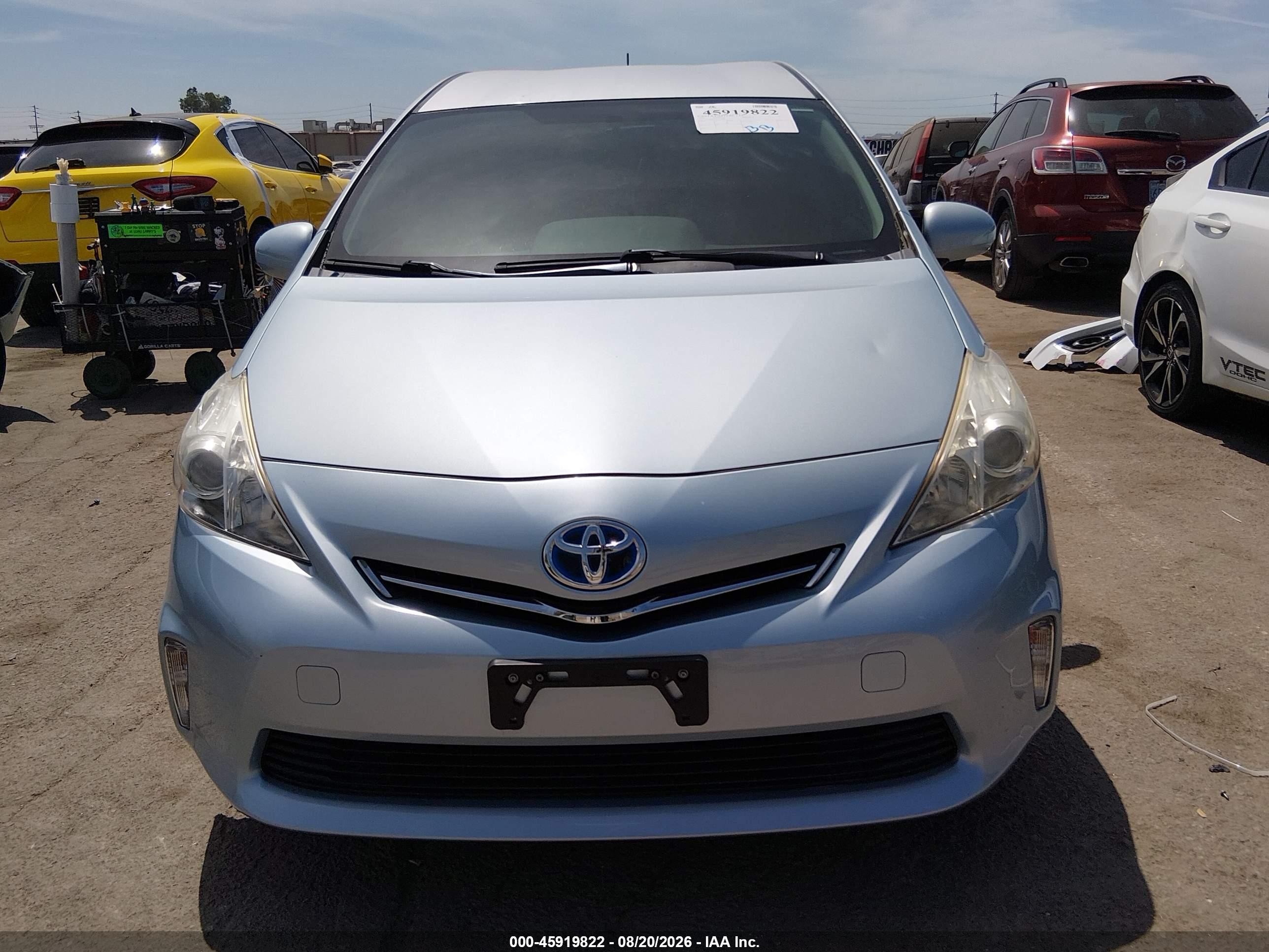 2012 Toyota Prius V Three Light Blue vin: JTDZN3EU6C3133841
