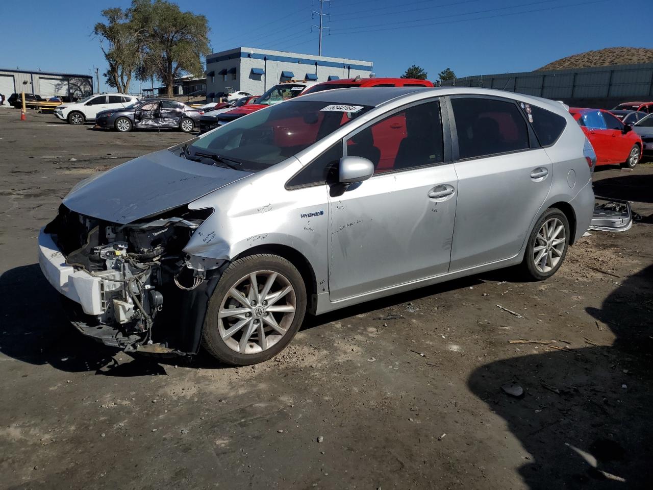2012 Toyota Prius V Silver vin: JTDZN3EU6C3178634