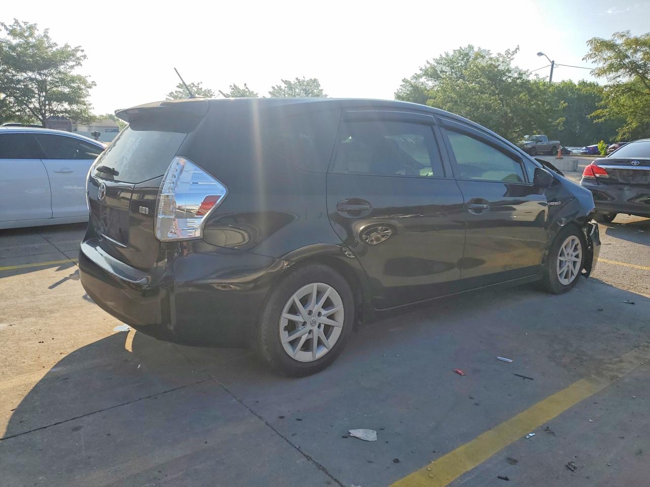 2012 Toyota Prius V Three Black vin: JTDZN3EU6C3181422