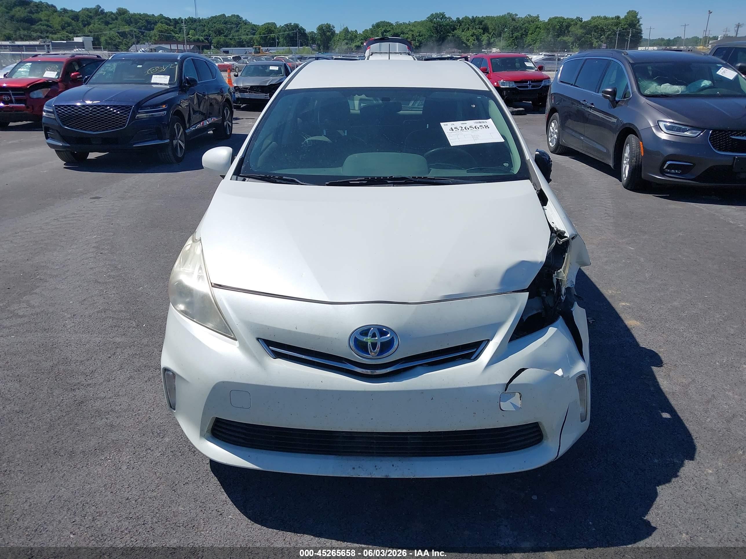 2013 Toyota Prius V Three White vin: JTDZN3EU6D3191904