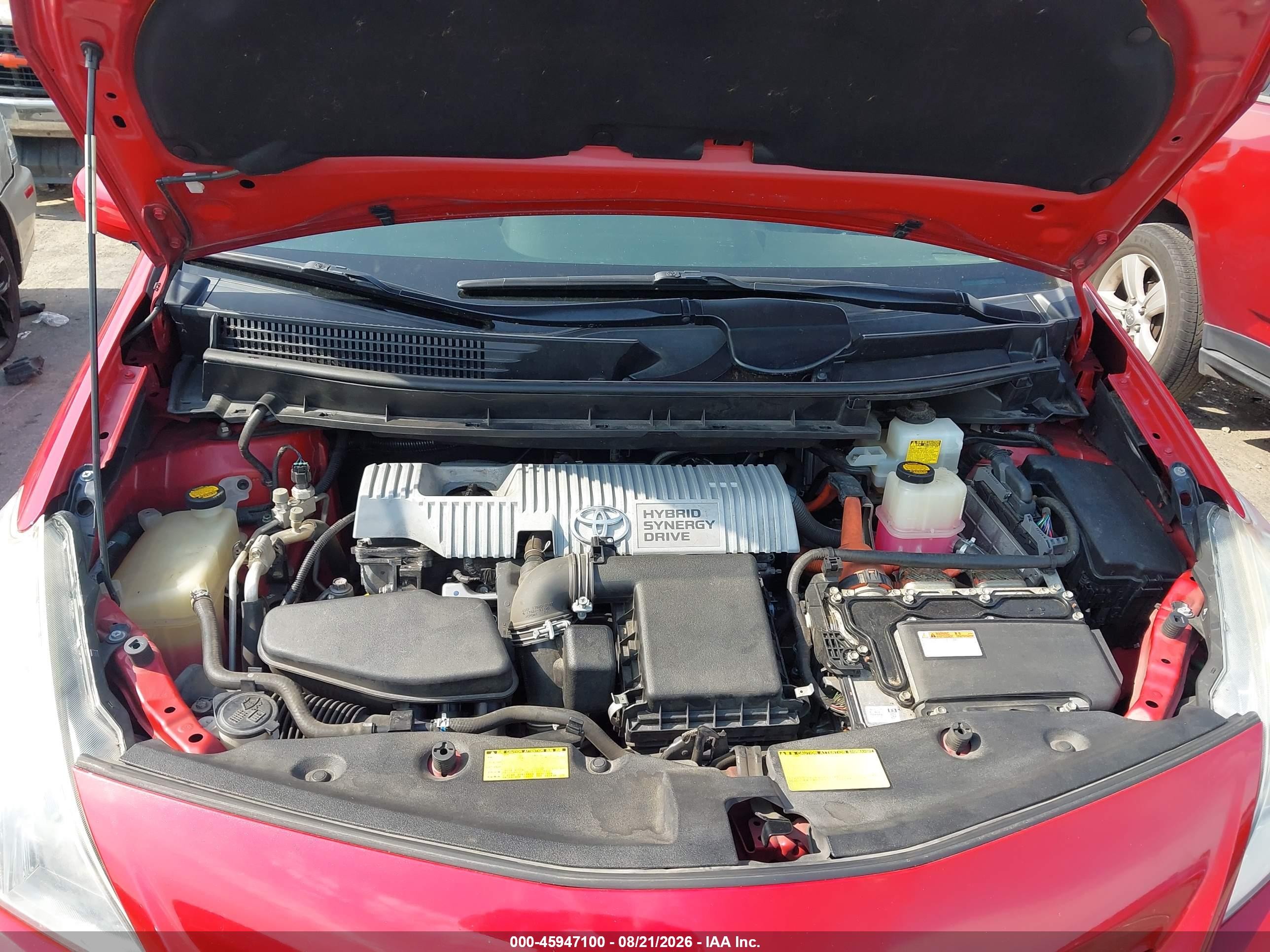 2013 Toyota Prius V Three Red vin: JTDZN3EU6D3192258