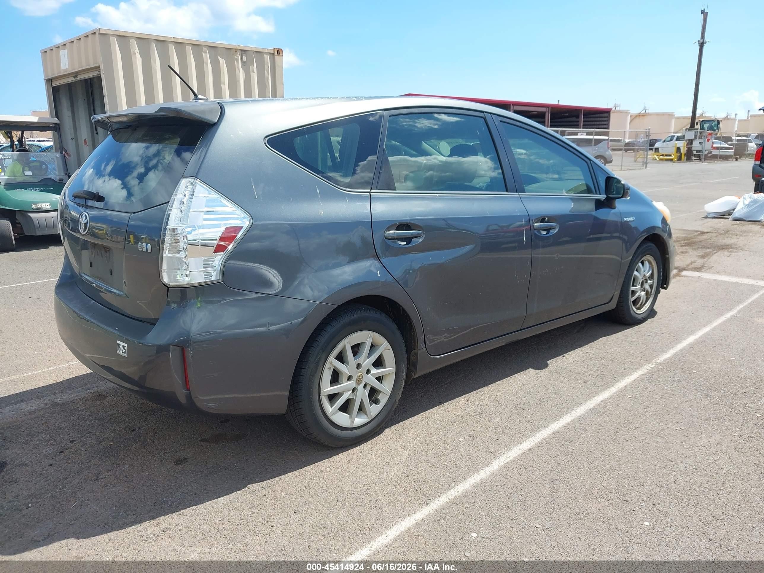 2013 Toyota Prius V Five/three/two Gray vin: JTDZN3EU6D3205574