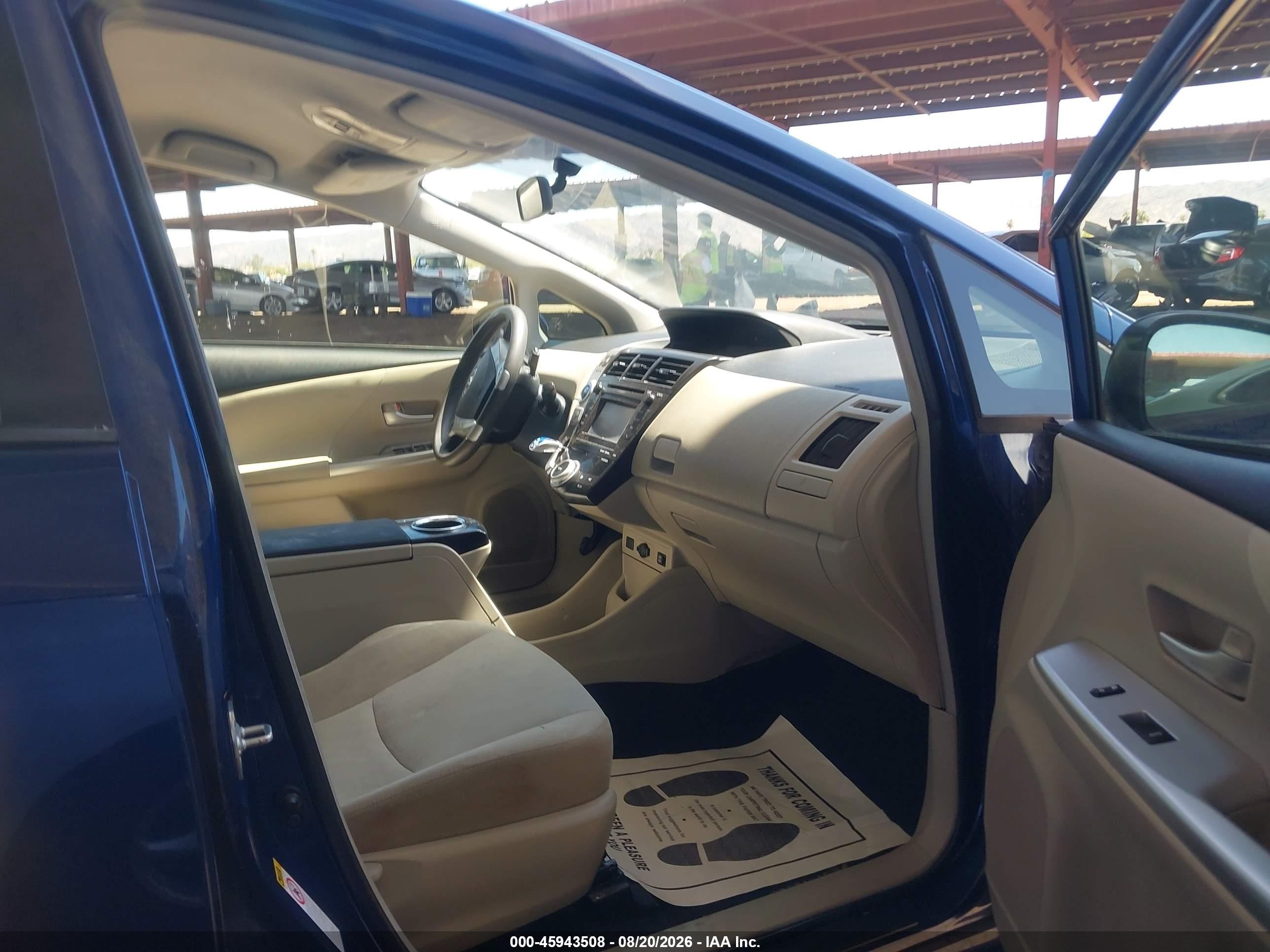 2013 Toyota Prius V Three Blue vin: JTDZN3EU6D3210936