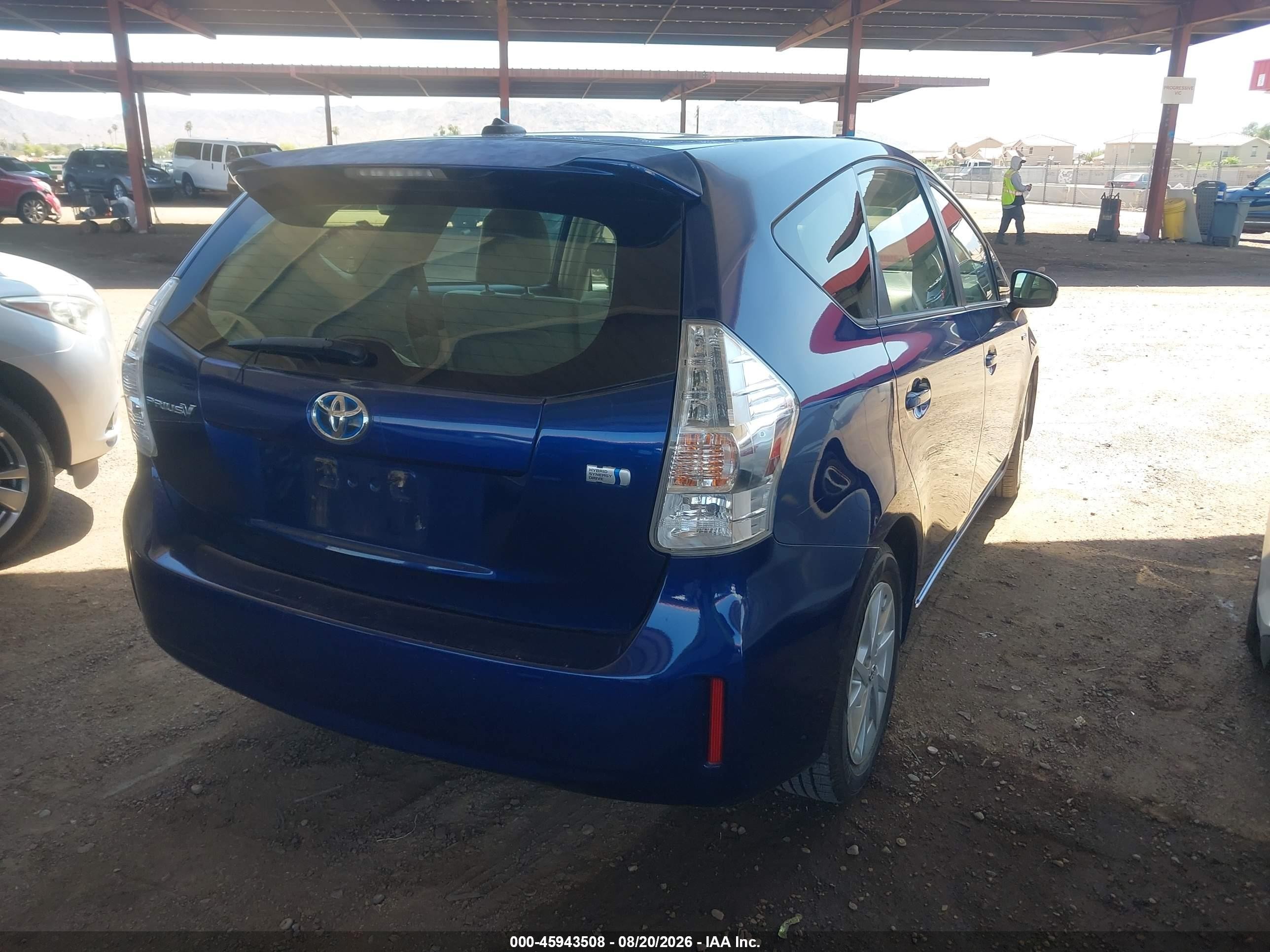 2013 Toyota Prius V Three Blue vin: JTDZN3EU6D3210936
