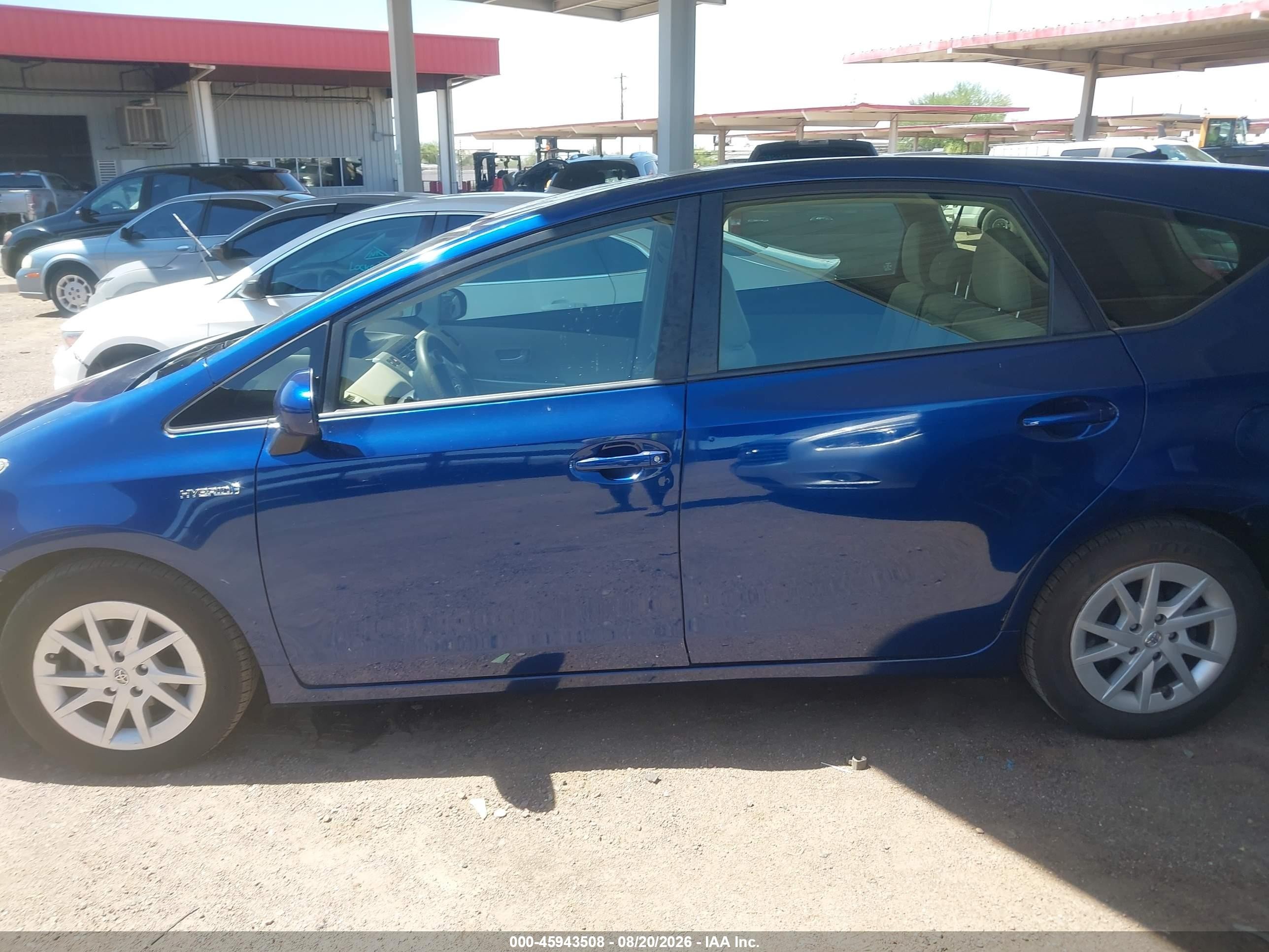 2013 Toyota Prius V Three Blue vin: JTDZN3EU6D3210936