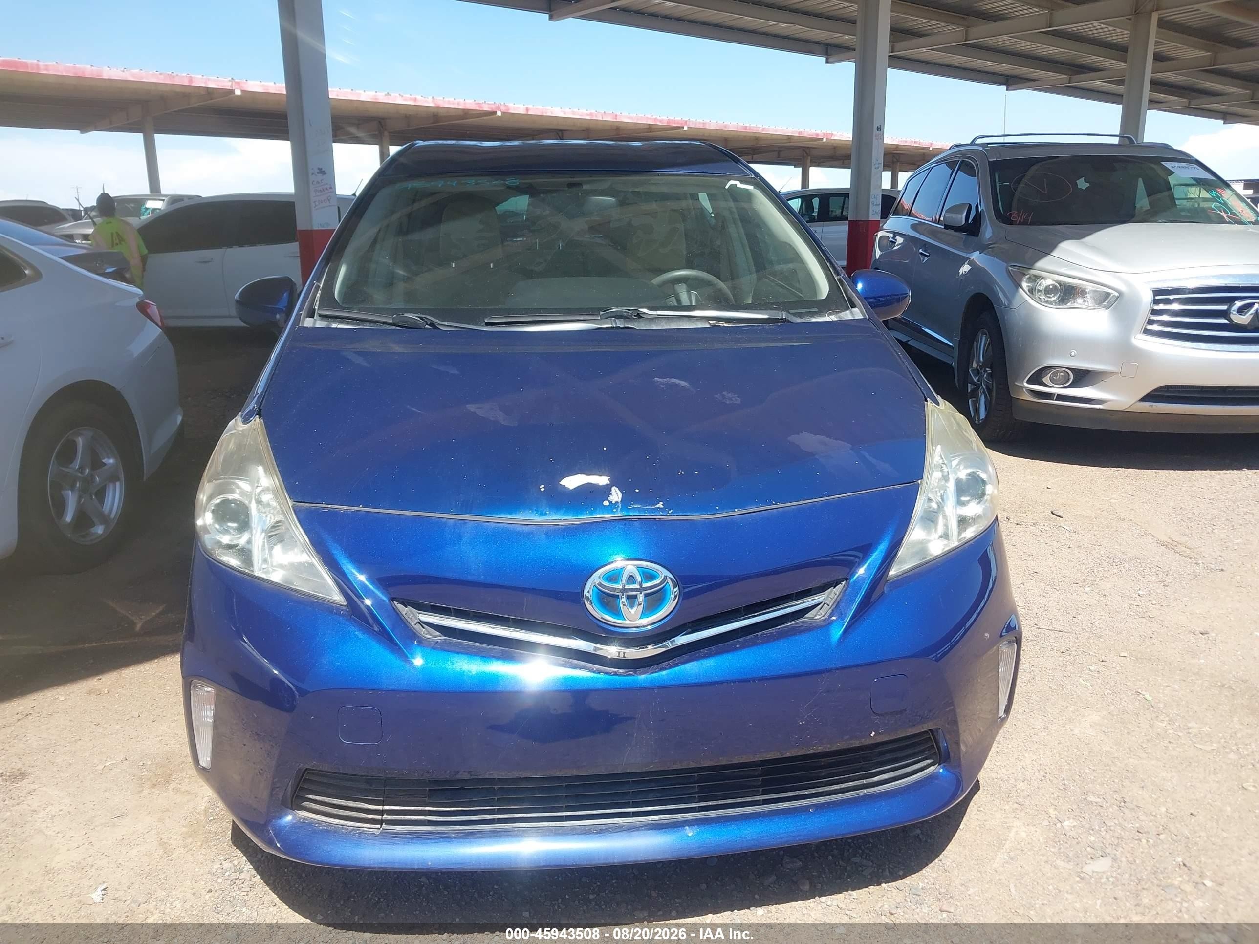 2013 Toyota Prius V Three Blue vin: JTDZN3EU6D3210936