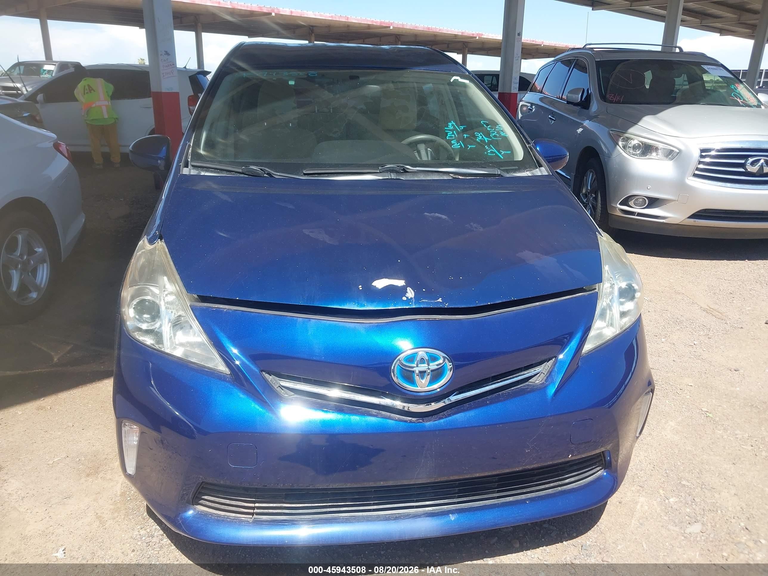 2013 Toyota Prius V Three Blue vin: JTDZN3EU6D3210936