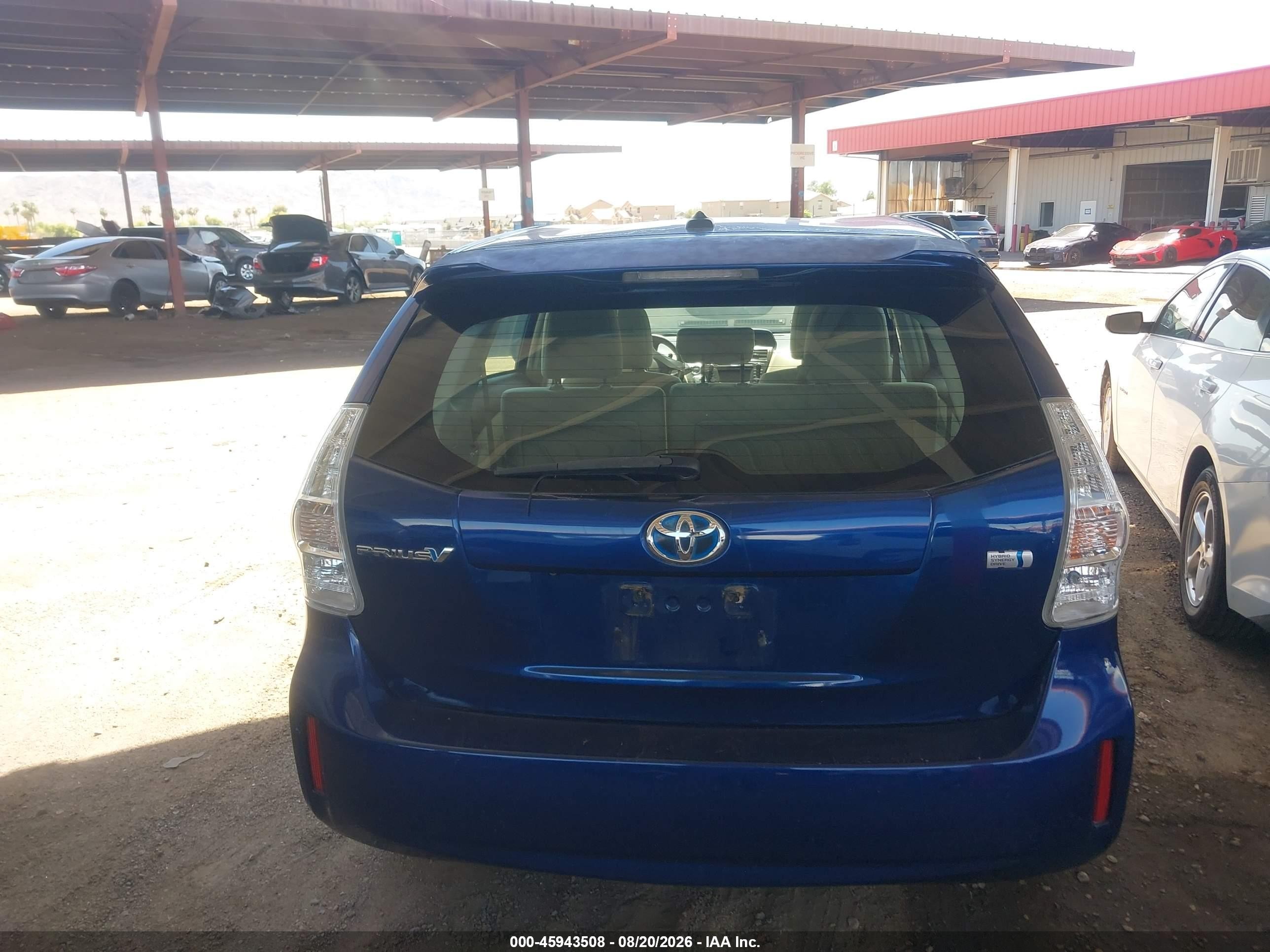 2013 Toyota Prius V Three Blue vin: JTDZN3EU6D3210936