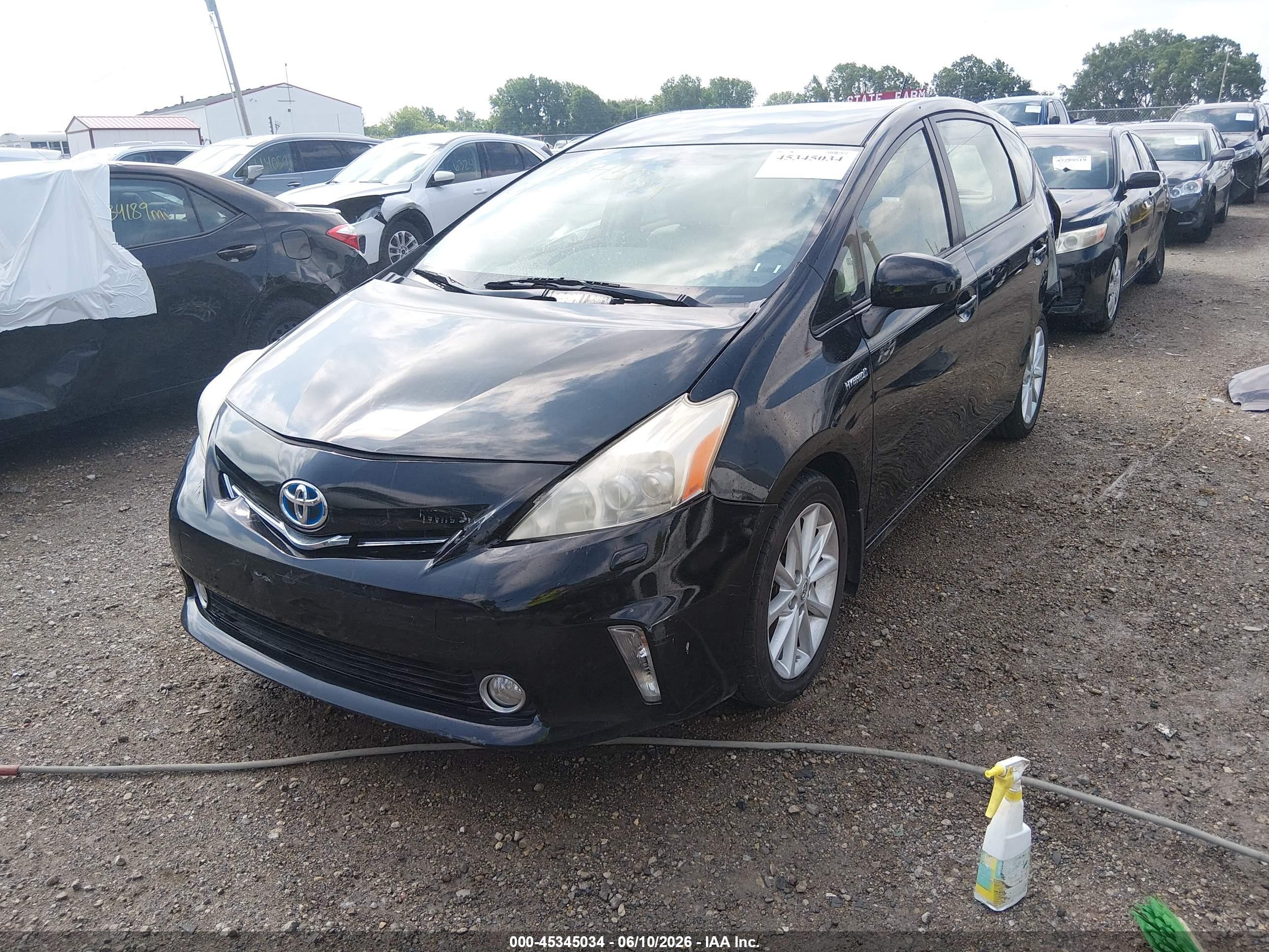 2013 Toyota Prius V Five Black vin: JTDZN3EU6D3229356