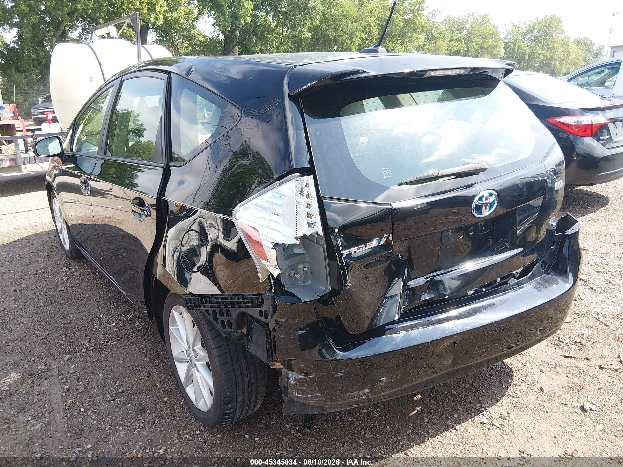 2013 Toyota Prius V Five Black vin: JTDZN3EU6D3229356