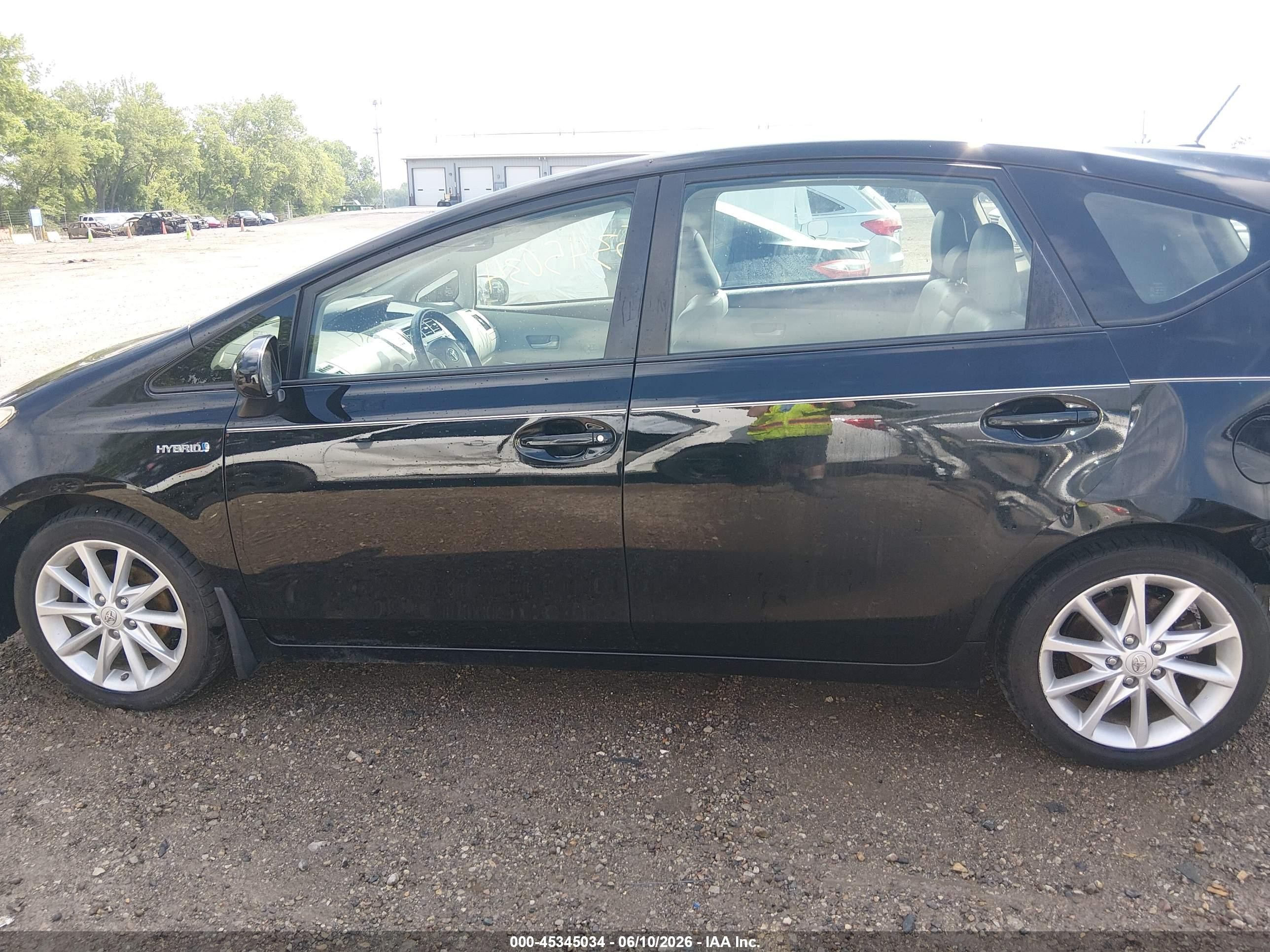 2013 Toyota Prius V Five Black vin: JTDZN3EU6D3229356