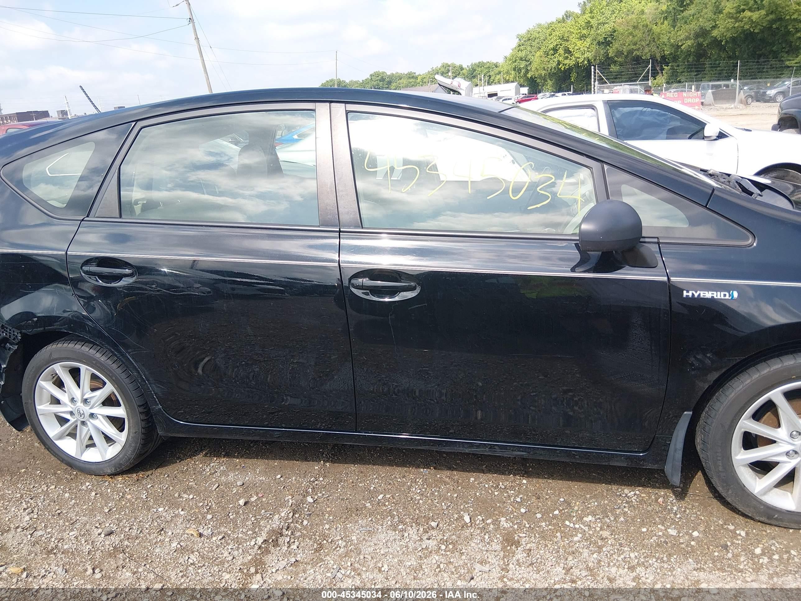 2013 Toyota Prius V Five Black vin: JTDZN3EU6D3229356