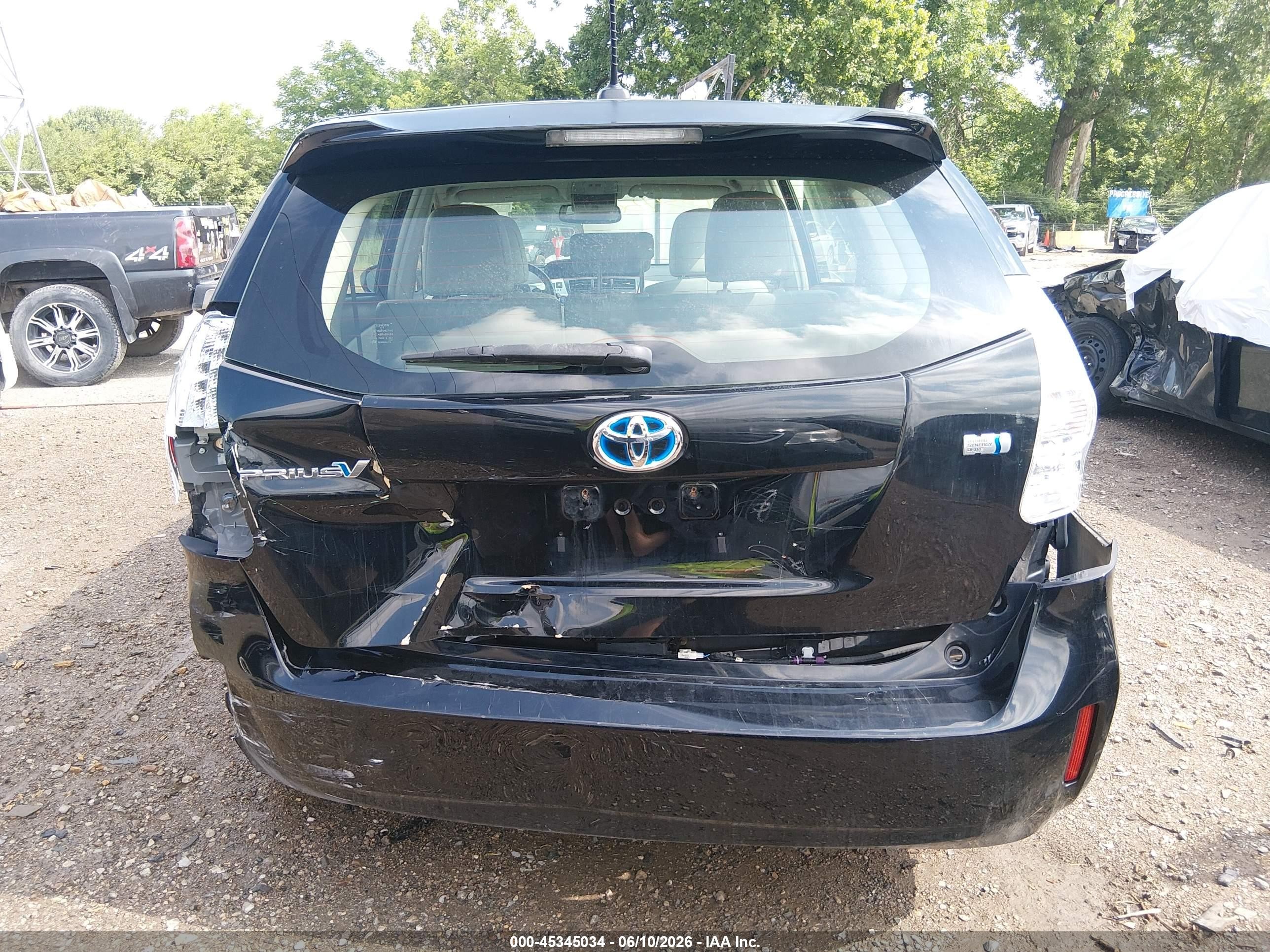 2013 Toyota Prius V Five Black vin: JTDZN3EU6D3229356