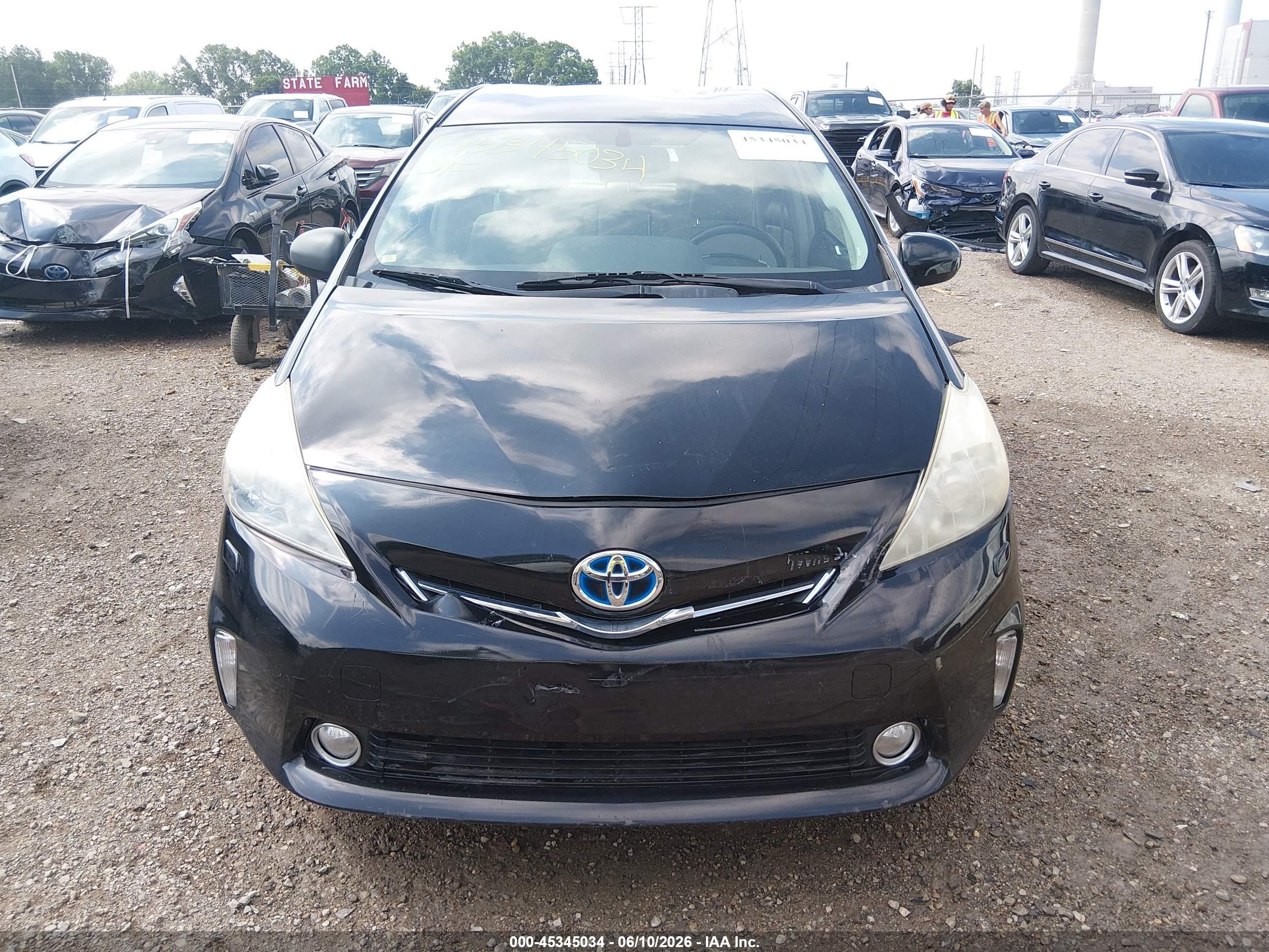 2013 Toyota Prius V Five Black vin: JTDZN3EU6D3229356