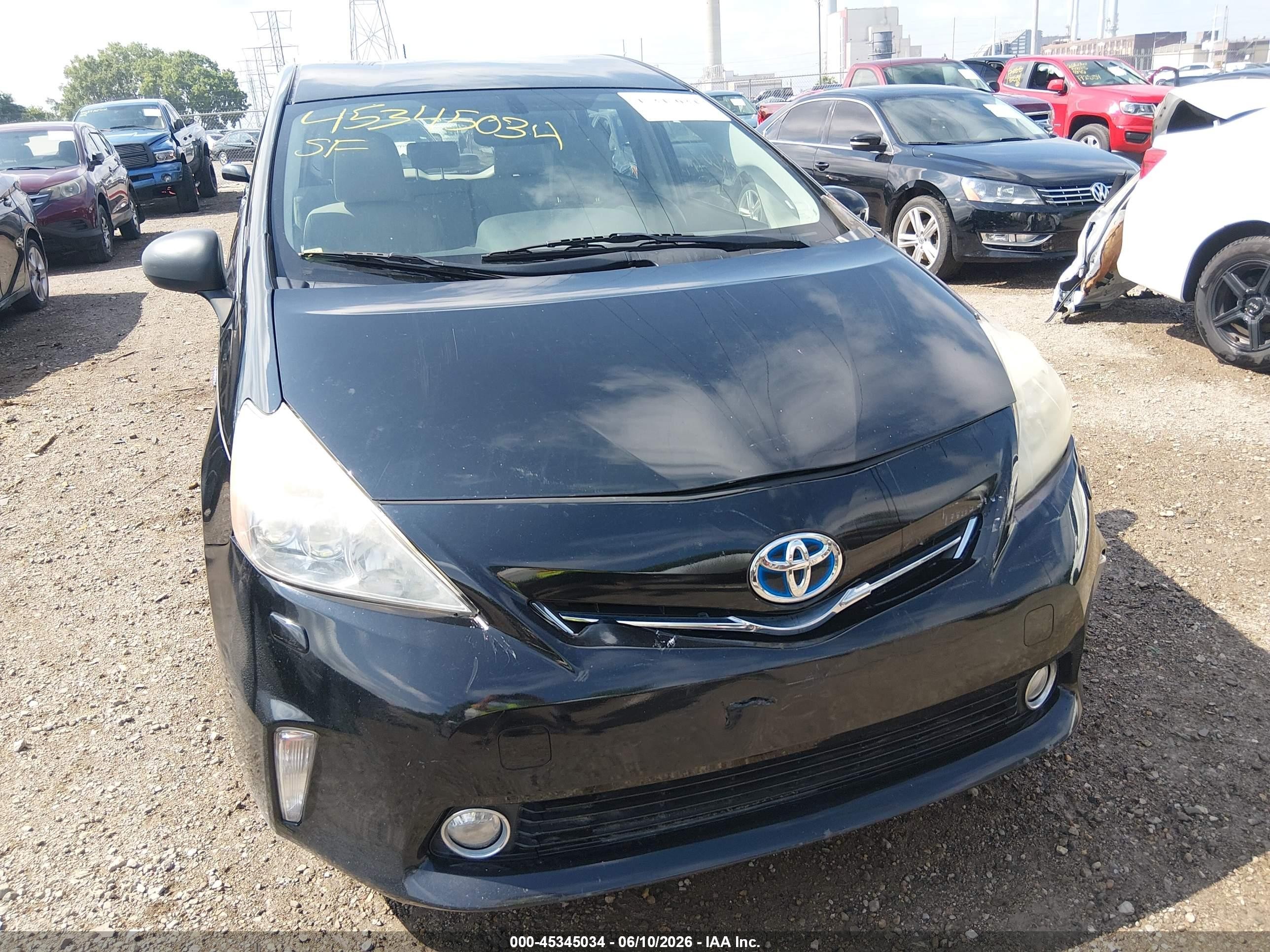 2013 Toyota Prius V Five Black vin: JTDZN3EU6D3229356