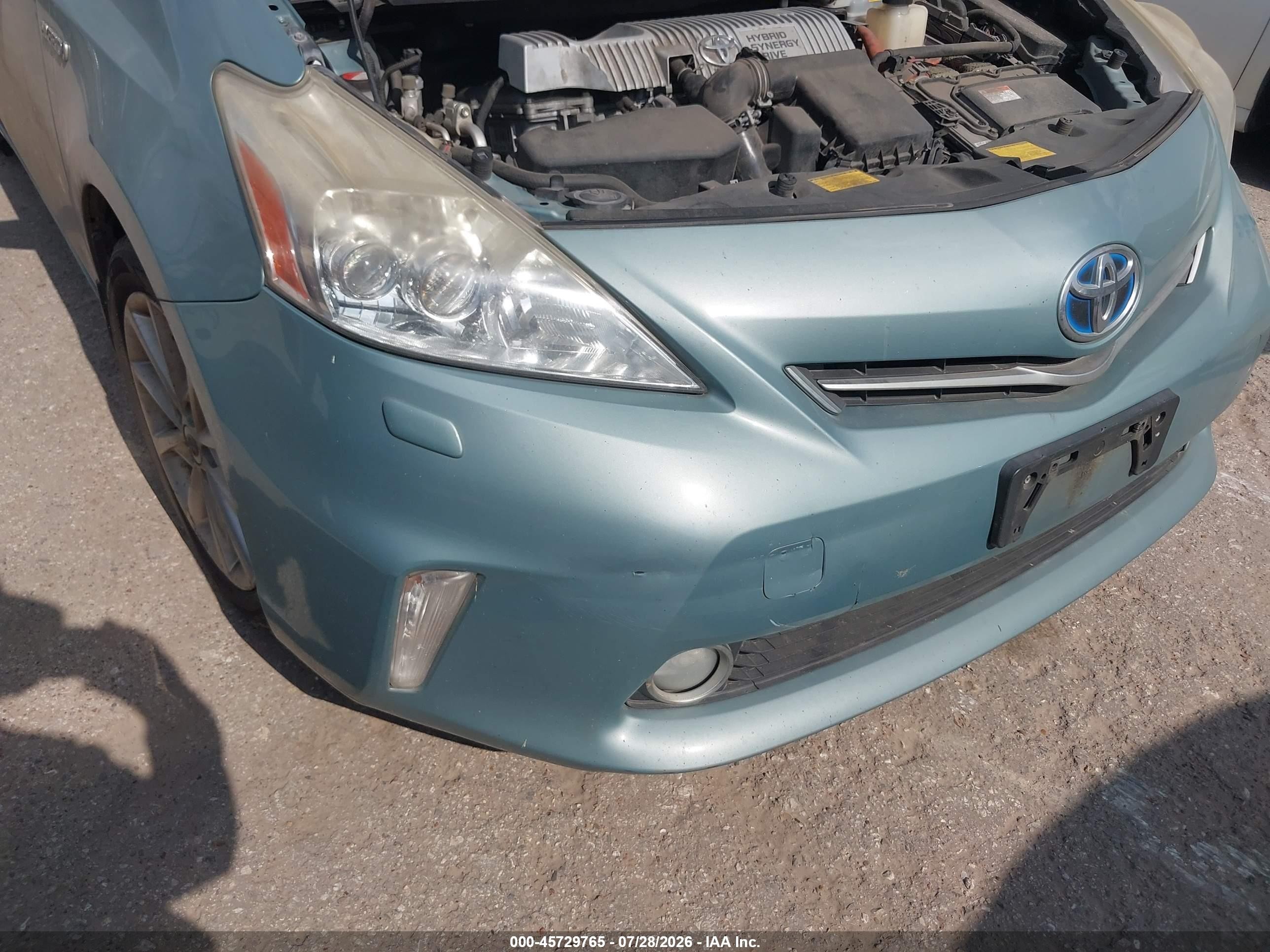 2014 Toyota Prius V Five Teal vin: JTDZN3EU6EJ009745