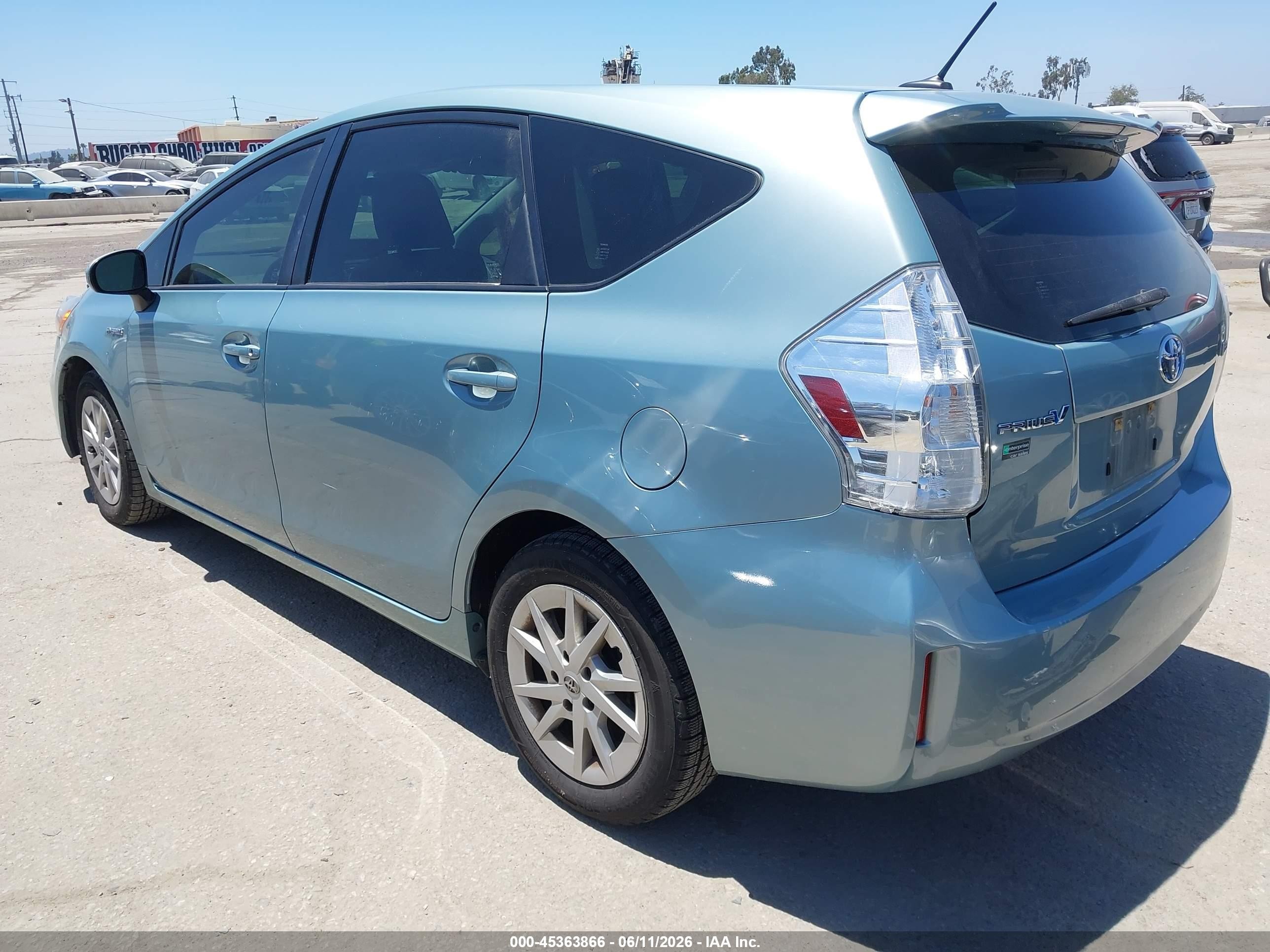 2014 Toyota Prius V Three Light Blue vin: JTDZN3EU6EJ014802