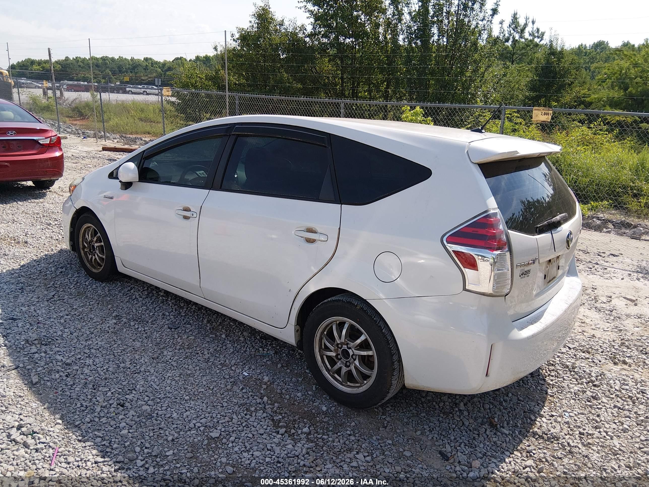 2015 Toyota Prius V Two White vin: JTDZN3EU6FJ018799