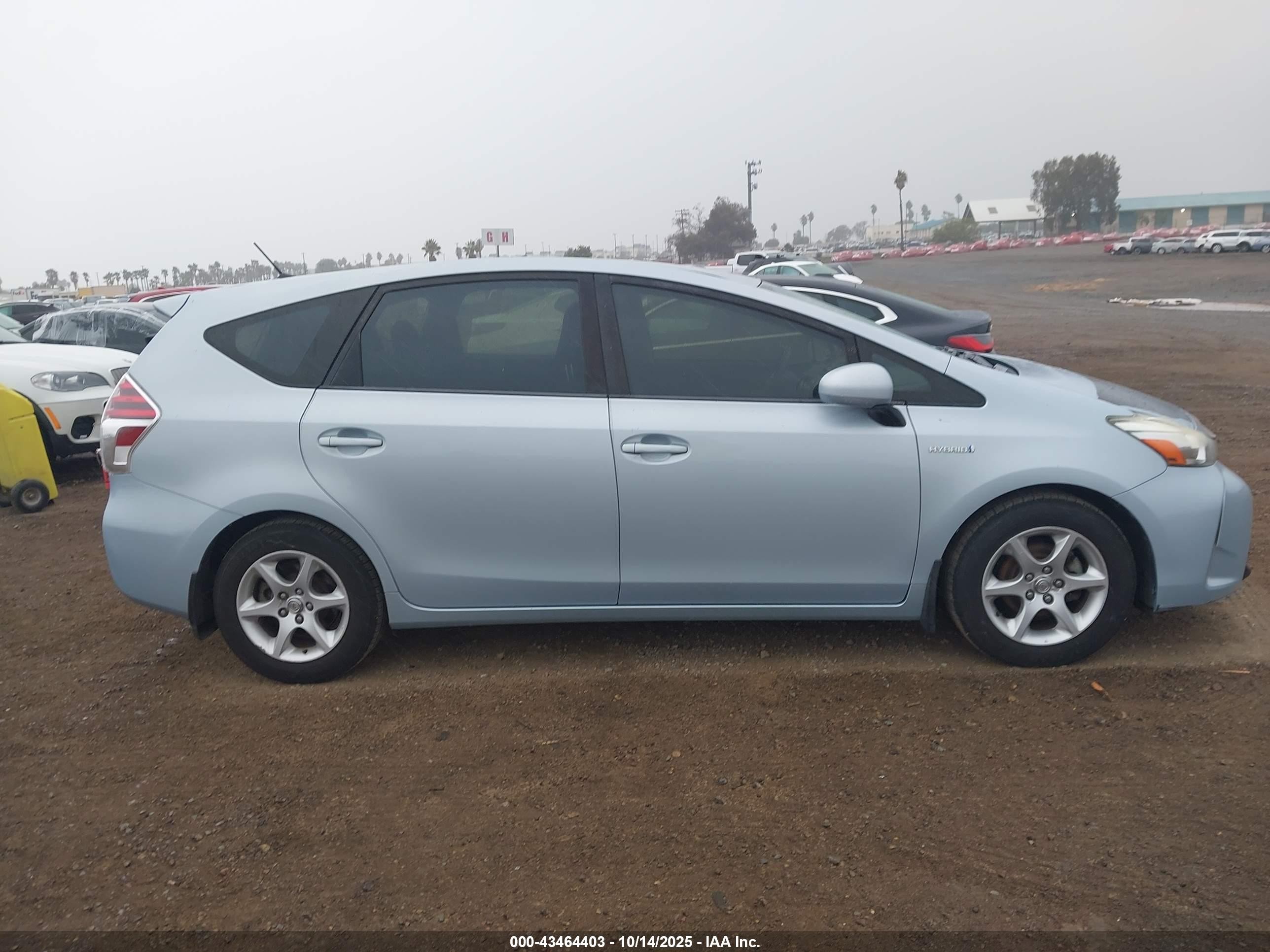 2015 Toyota Prius V Two Light Blue vin: JTDZN3EU6FJ026675