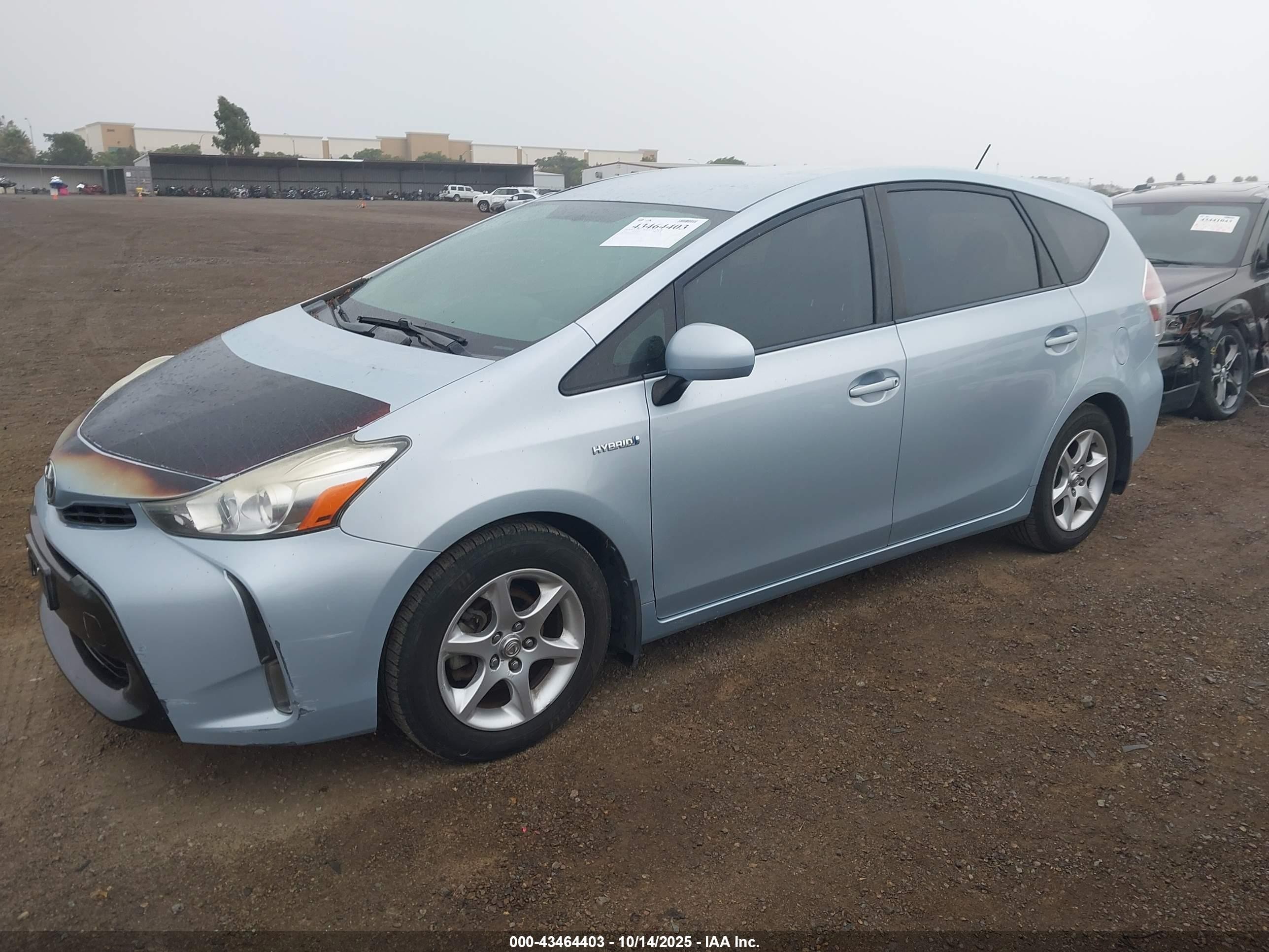 2015 Toyota Prius V Two Light Blue vin: JTDZN3EU6FJ026675