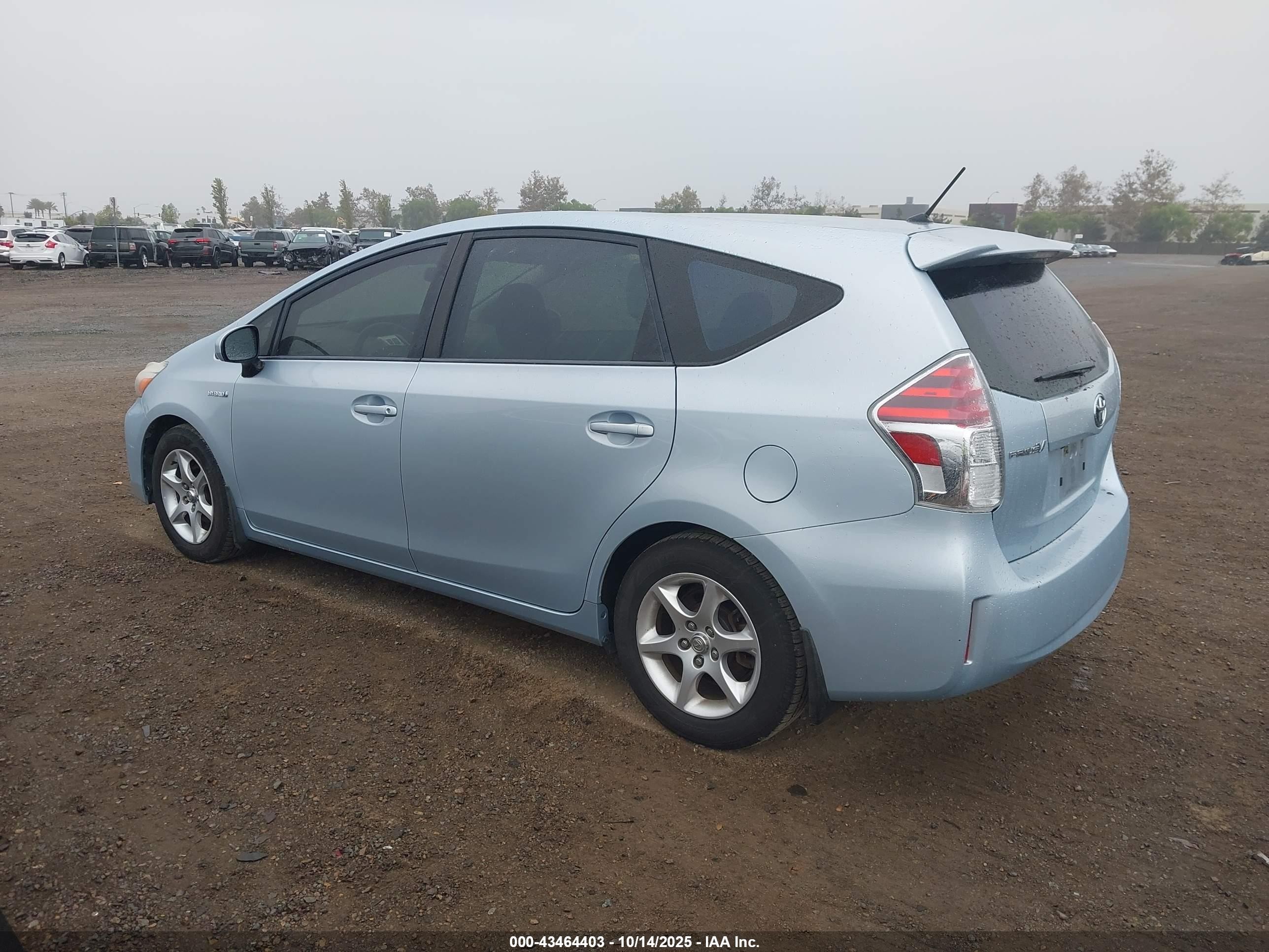 2015 Toyota Prius V Two Light Blue vin: JTDZN3EU6FJ026675