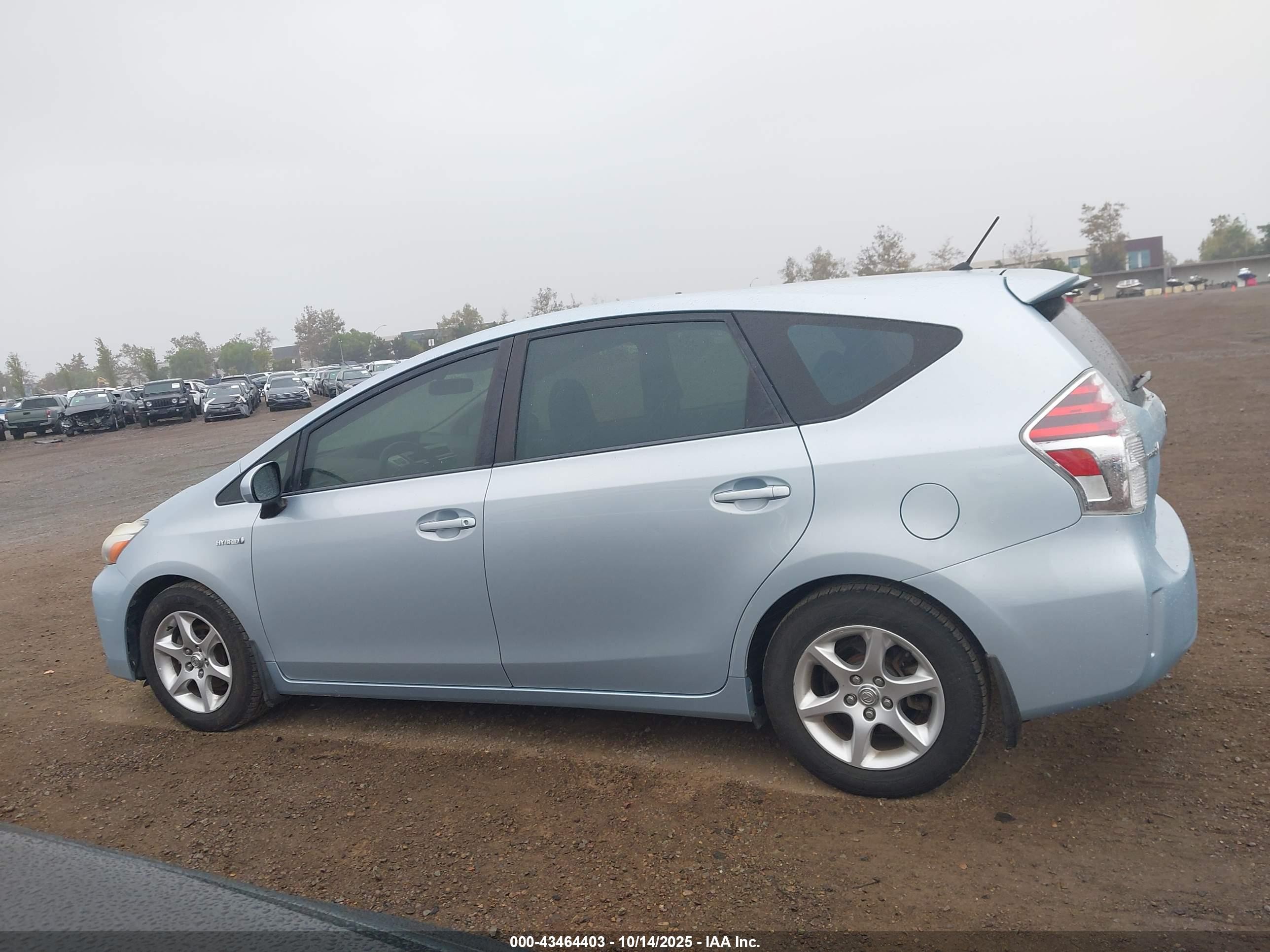 2015 Toyota Prius V Two Light Blue vin: JTDZN3EU6FJ026675