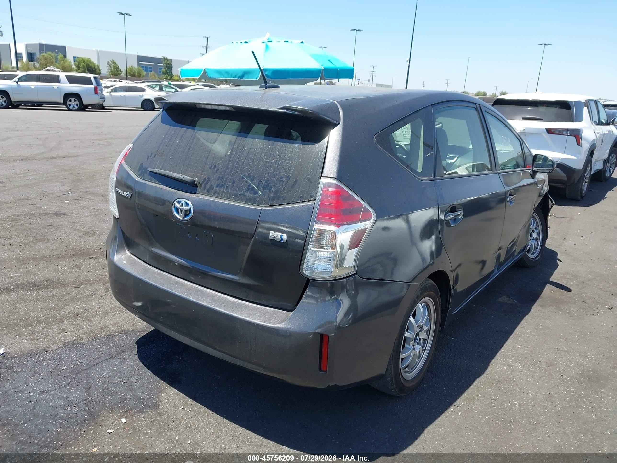 2015 Toyota Prius V Three Gray vin: JTDZN3EU6FJ030998