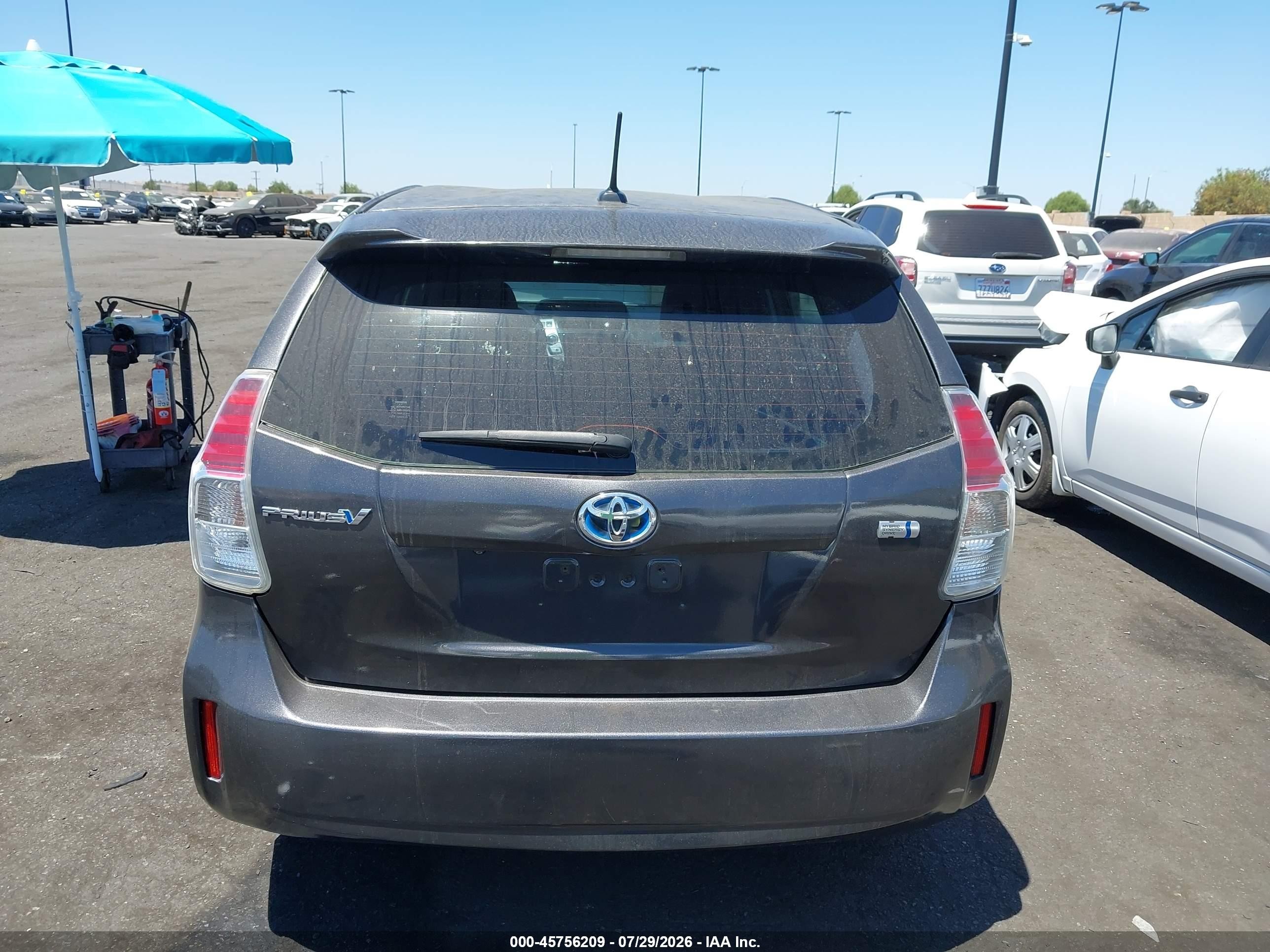 2015 Toyota Prius V Three Gray vin: JTDZN3EU6FJ030998