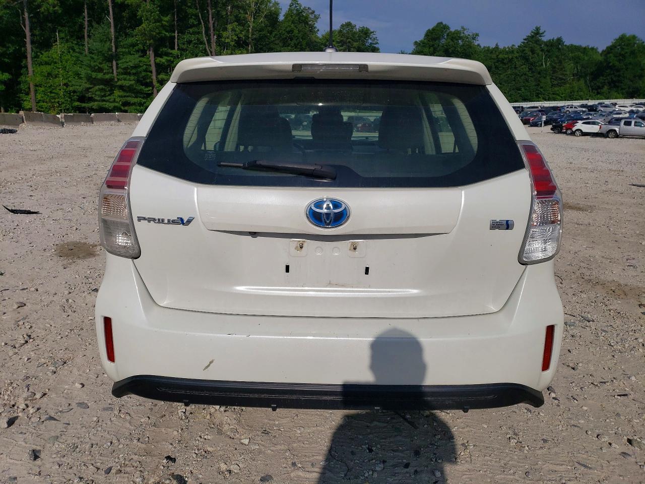 2015 Toyota Prius V Five White vin: JTDZN3EU6FJ036512