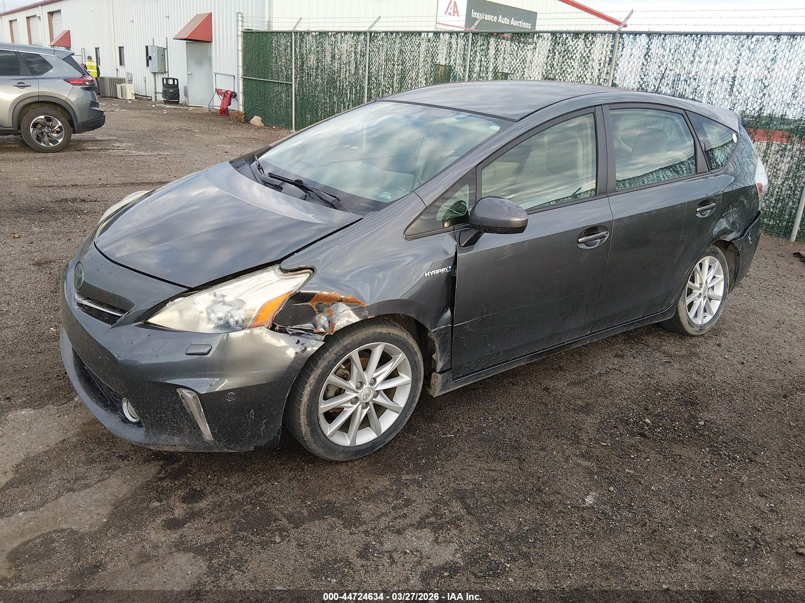 2012 Toyota Prius V Five Gray vin: JTDZN3EU7C3098355