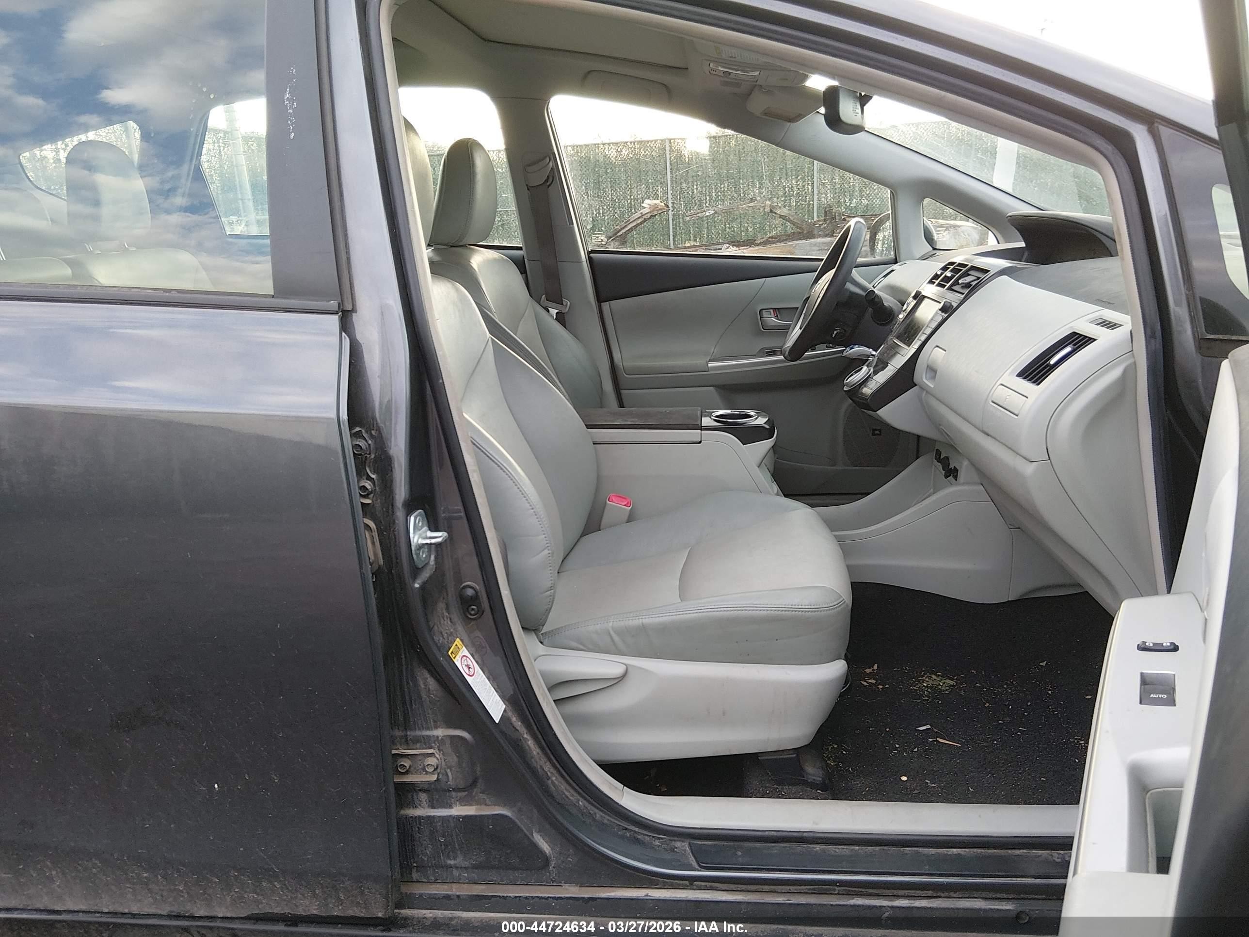2012 Toyota Prius V Five Gray vin: JTDZN3EU7C3098355