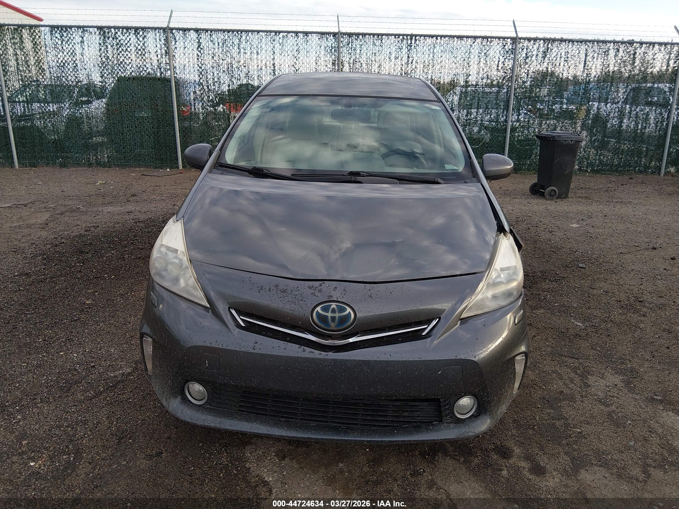 2012 Toyota Prius V Five Gray vin: JTDZN3EU7C3098355