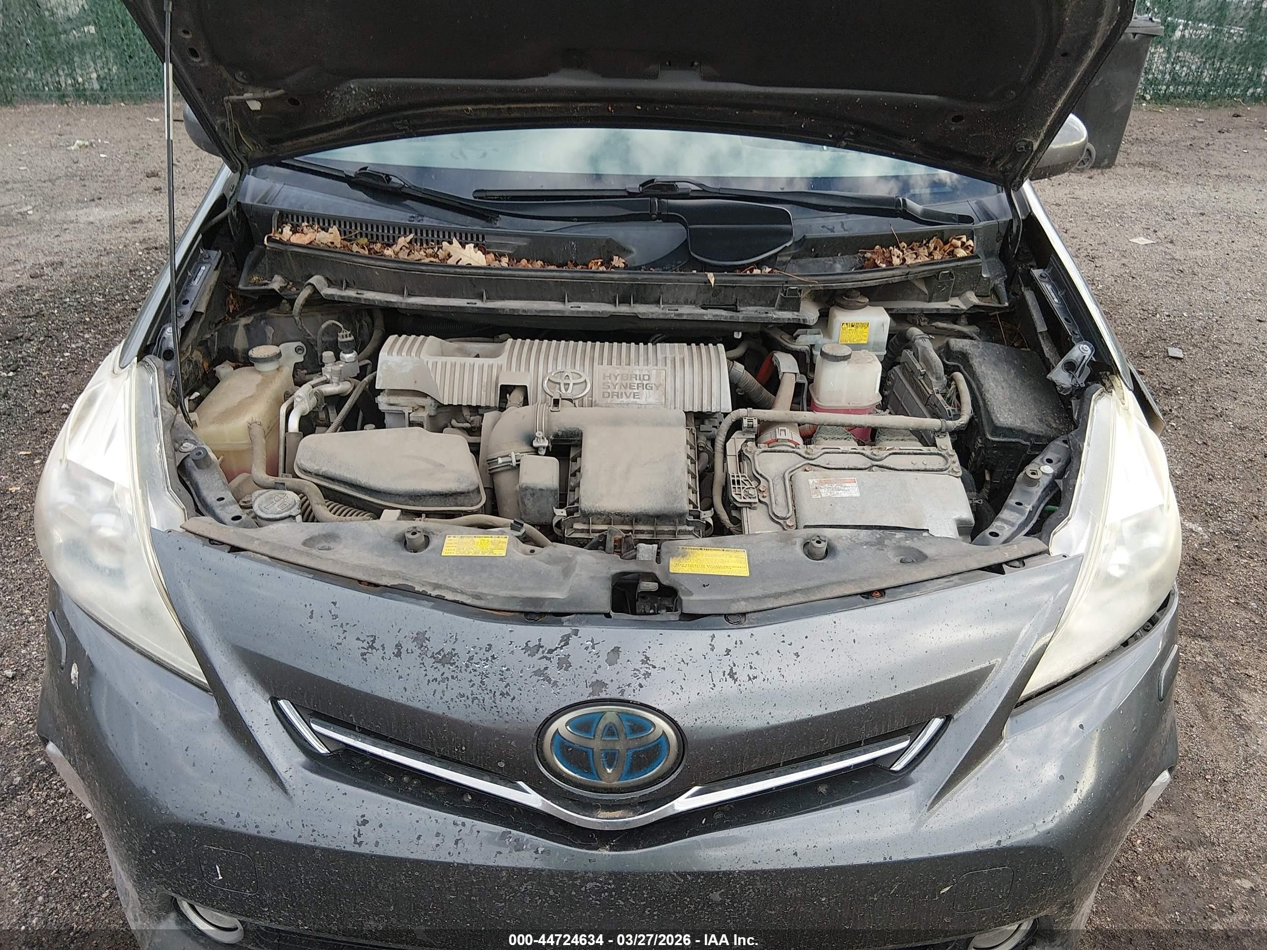 2012 Toyota Prius V Five Gray vin: JTDZN3EU7C3098355