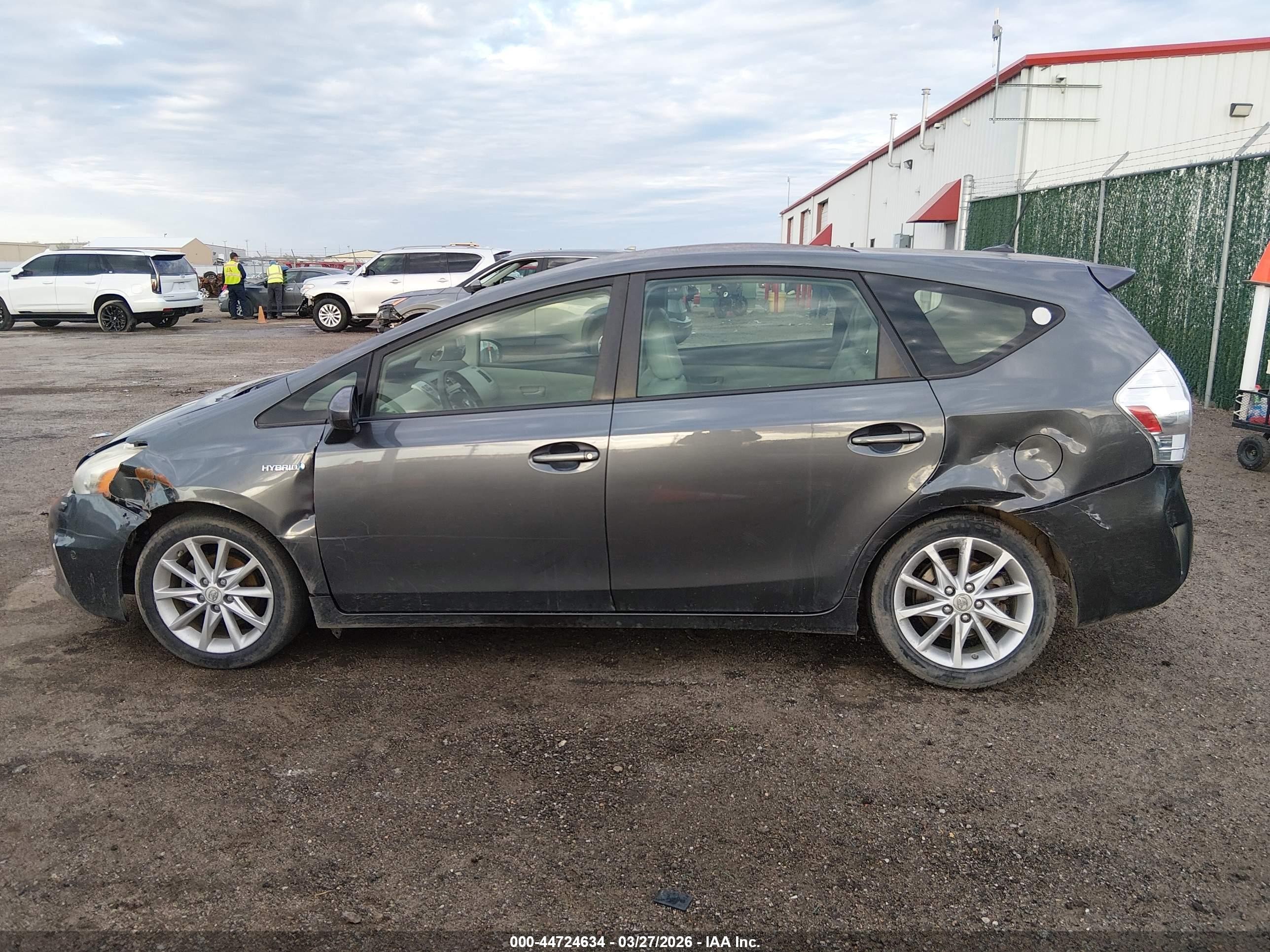 2012 Toyota Prius V Five Gray vin: JTDZN3EU7C3098355